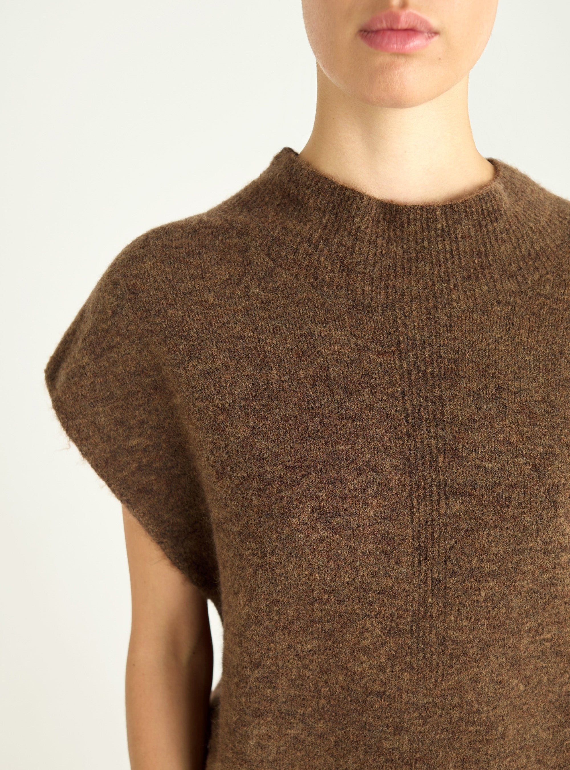 Oversized sleeveless sweater