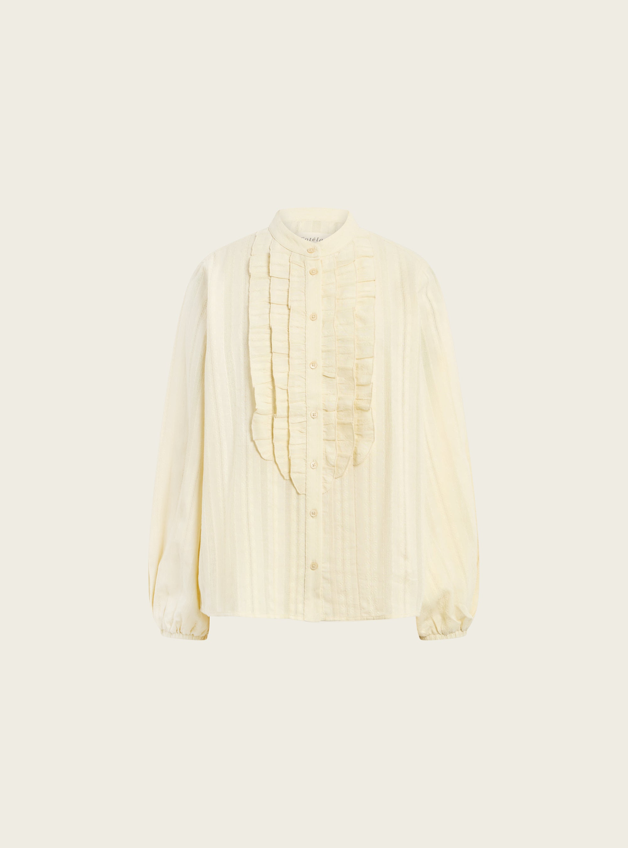 Openwork cotton shirt