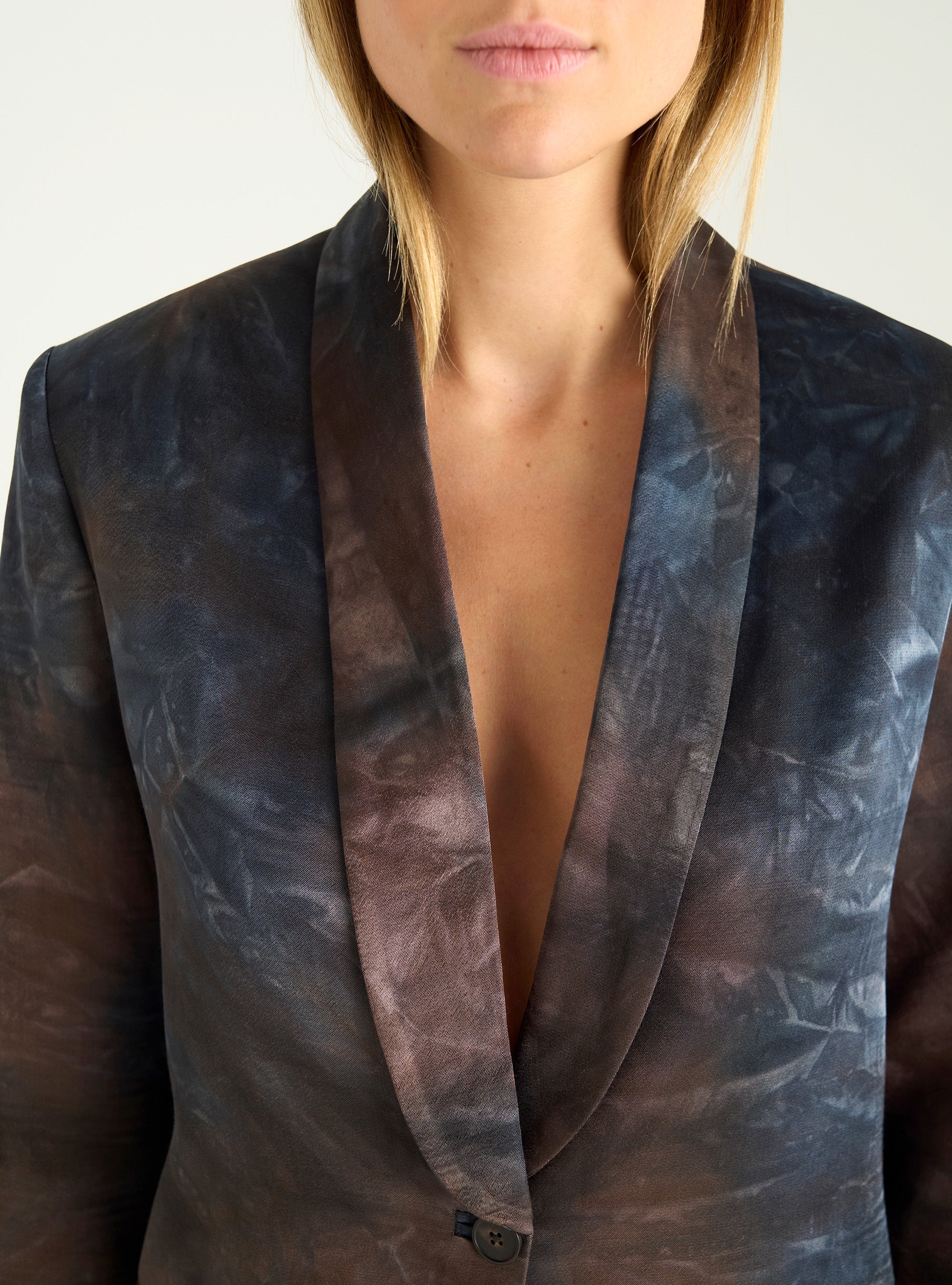 Printed flowing jacket
