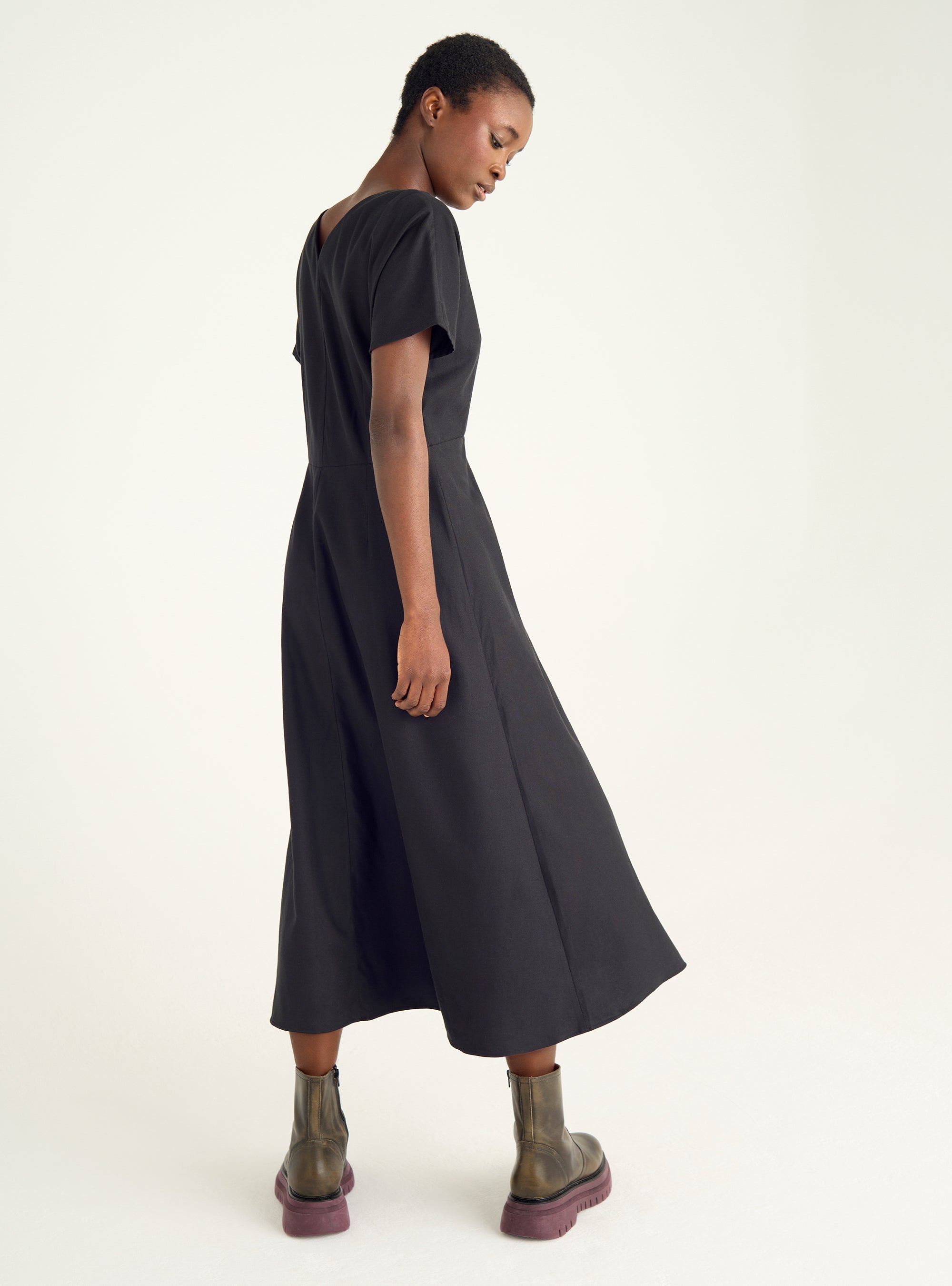 Asymmetrical midi dress