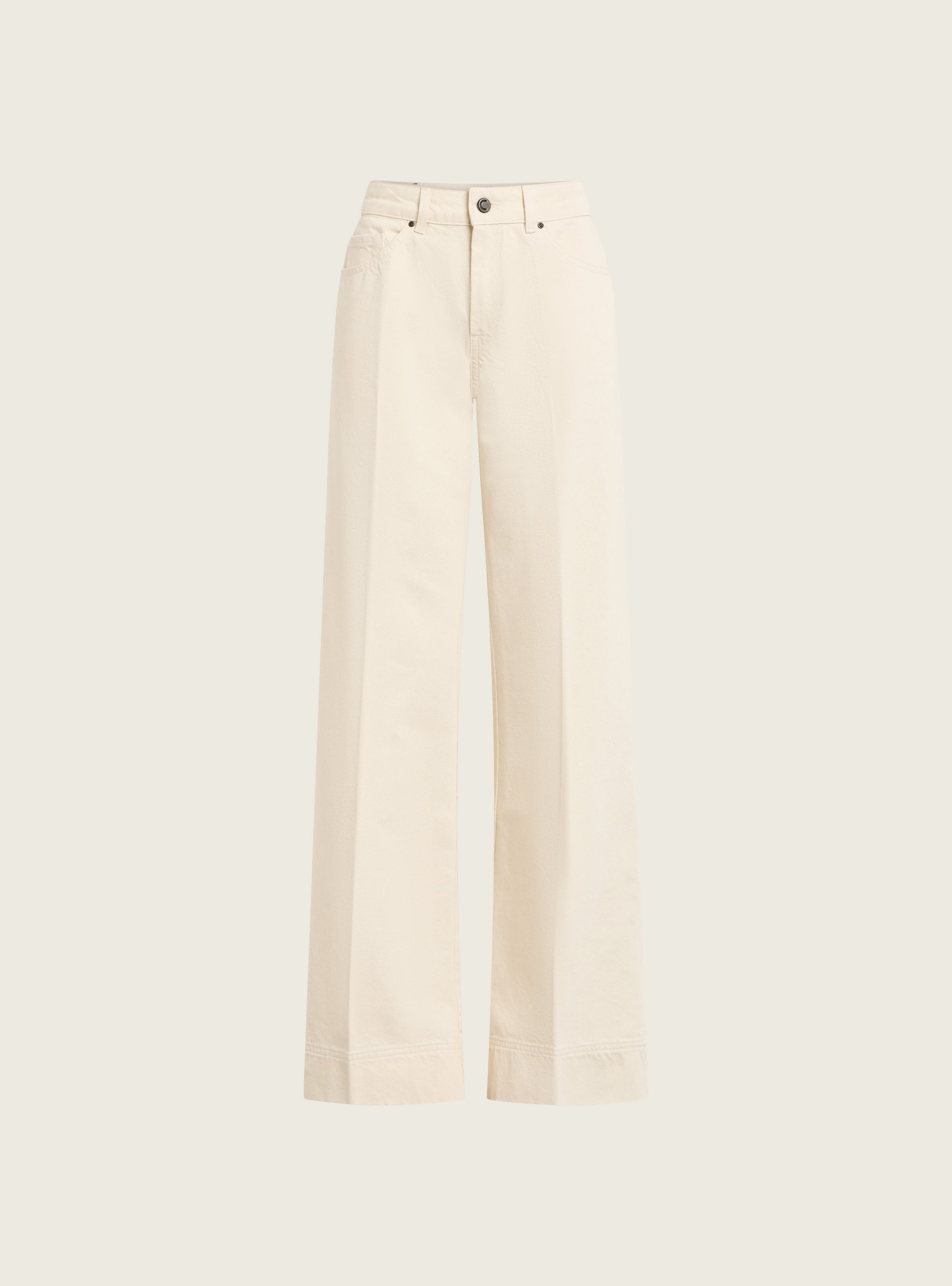 High-waisted flare jeans