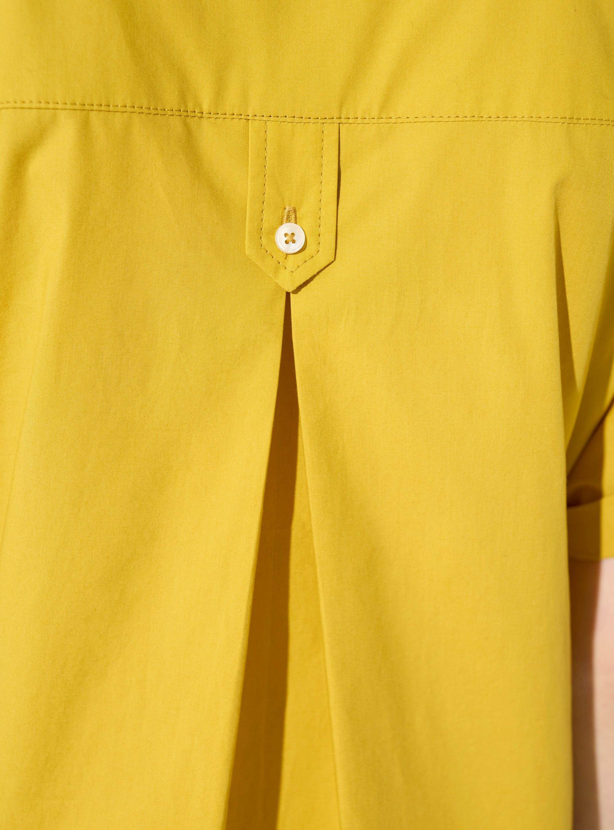 Yellow organic cotton oversized dress