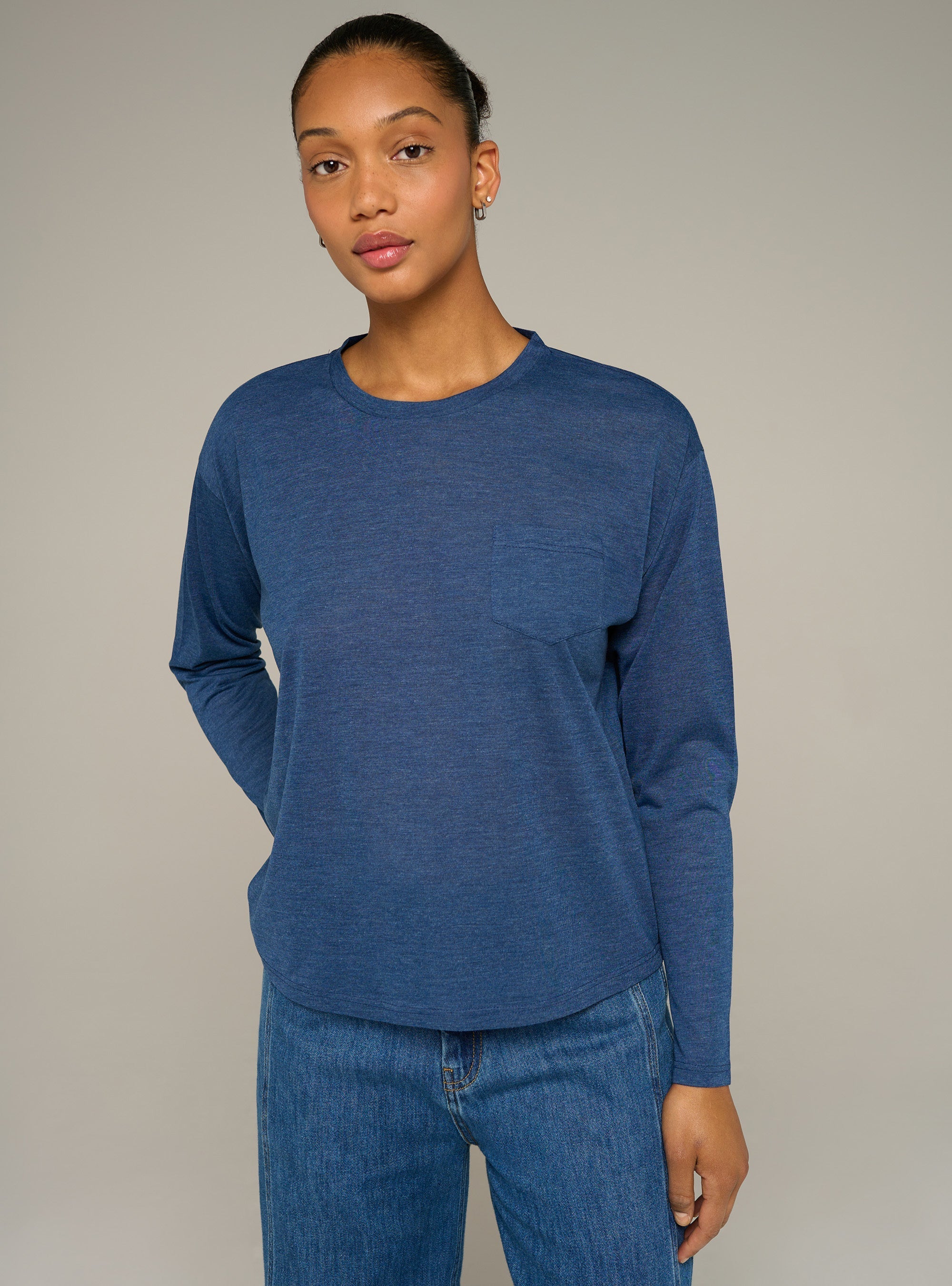 Cotélac Printed long-sleeve tee