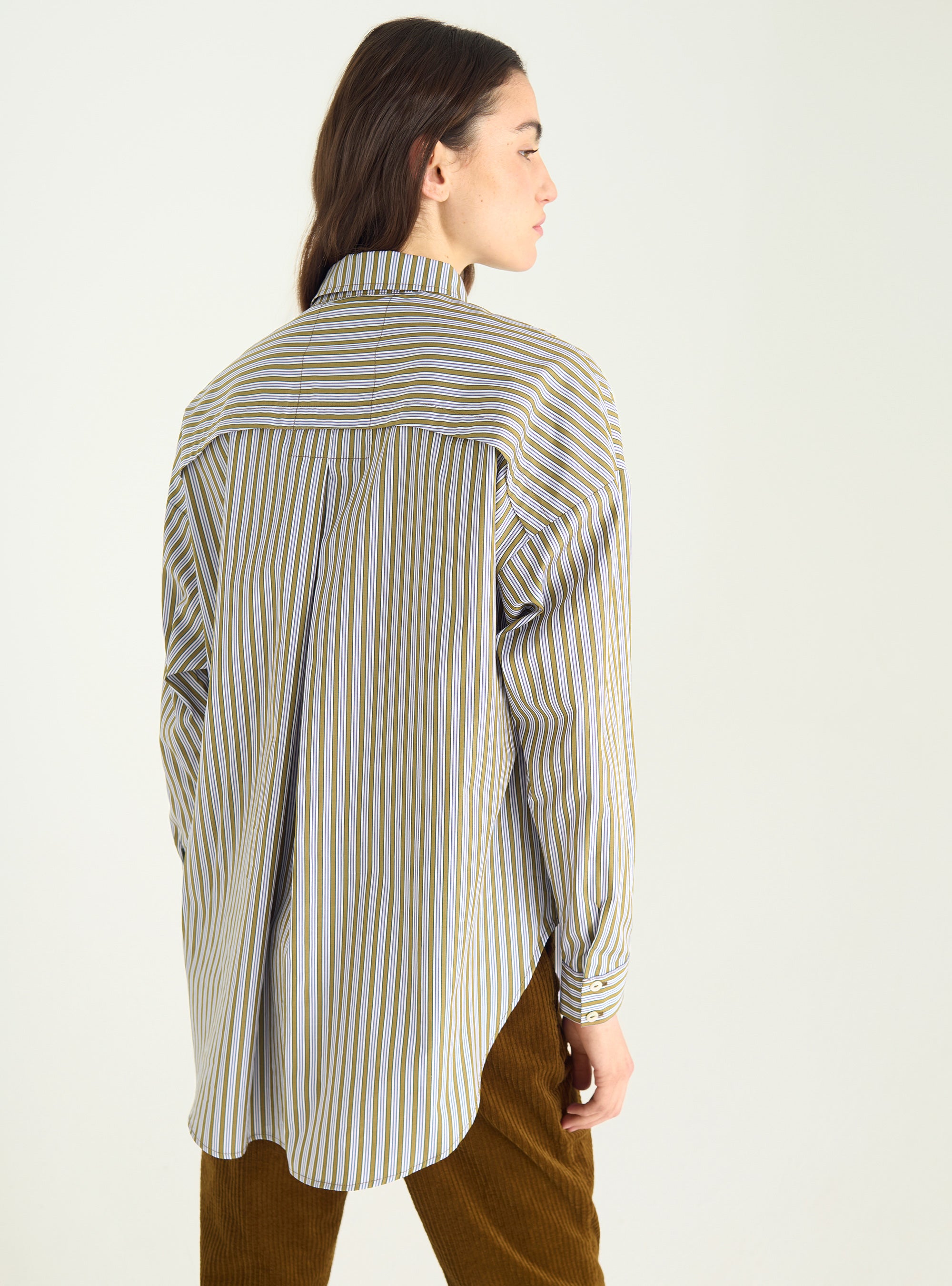 Oversized liquette shirt