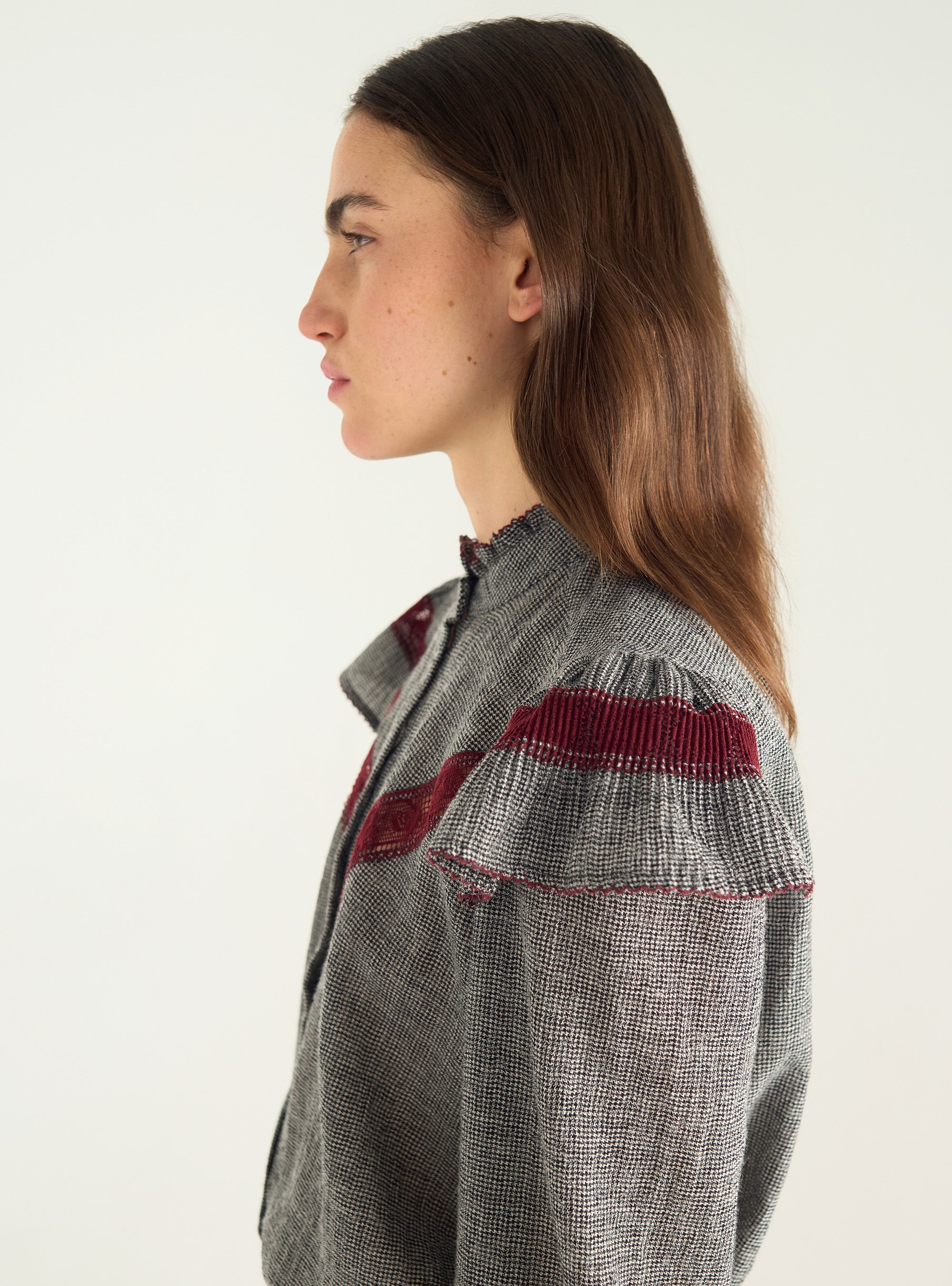 Wool and cotton shirt