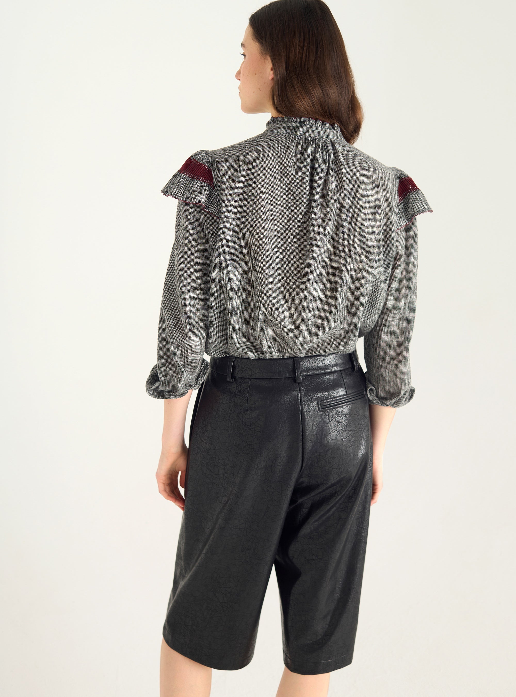 Wool and cotton shirt