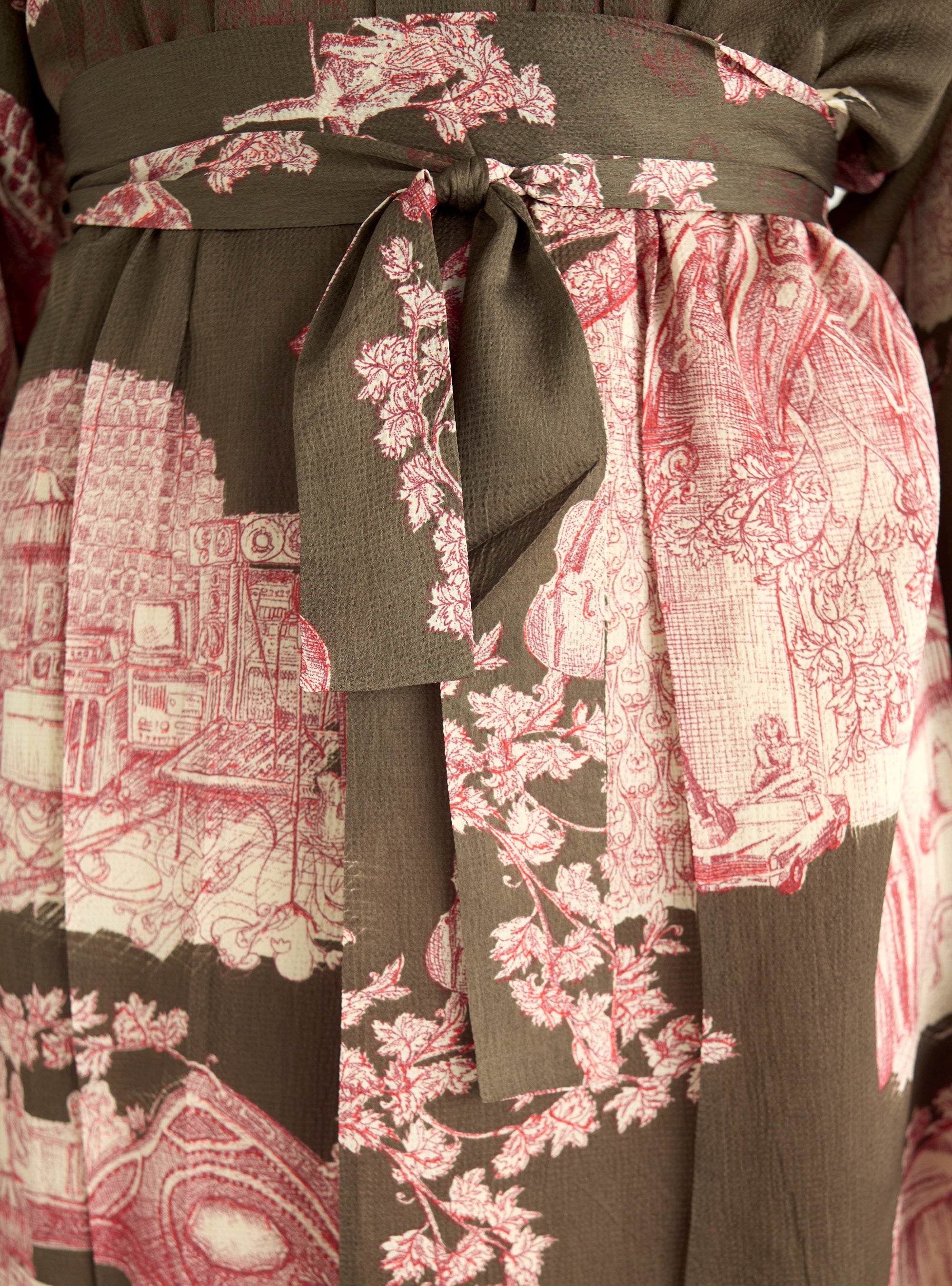 Printed dress "Heart Strings"