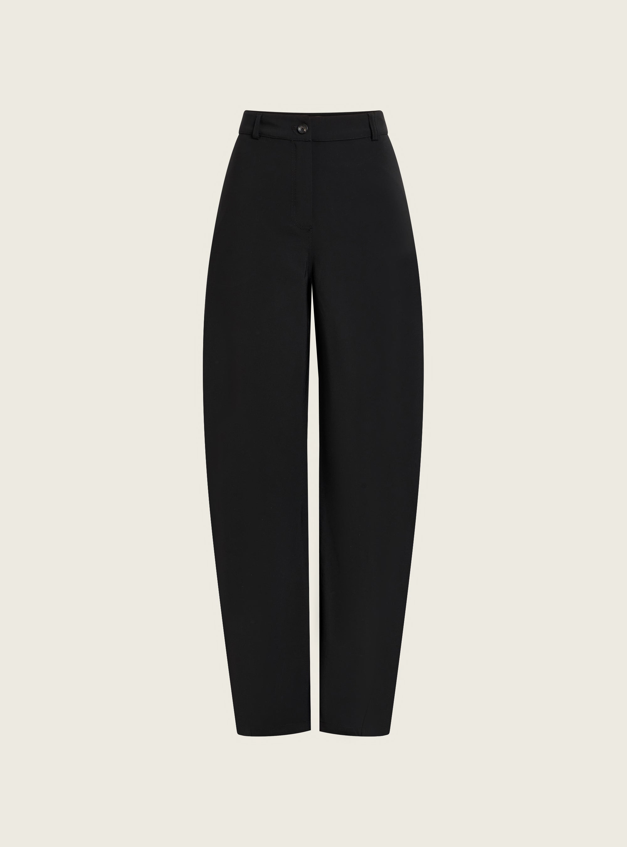 Wide-legged pants in technical fabric