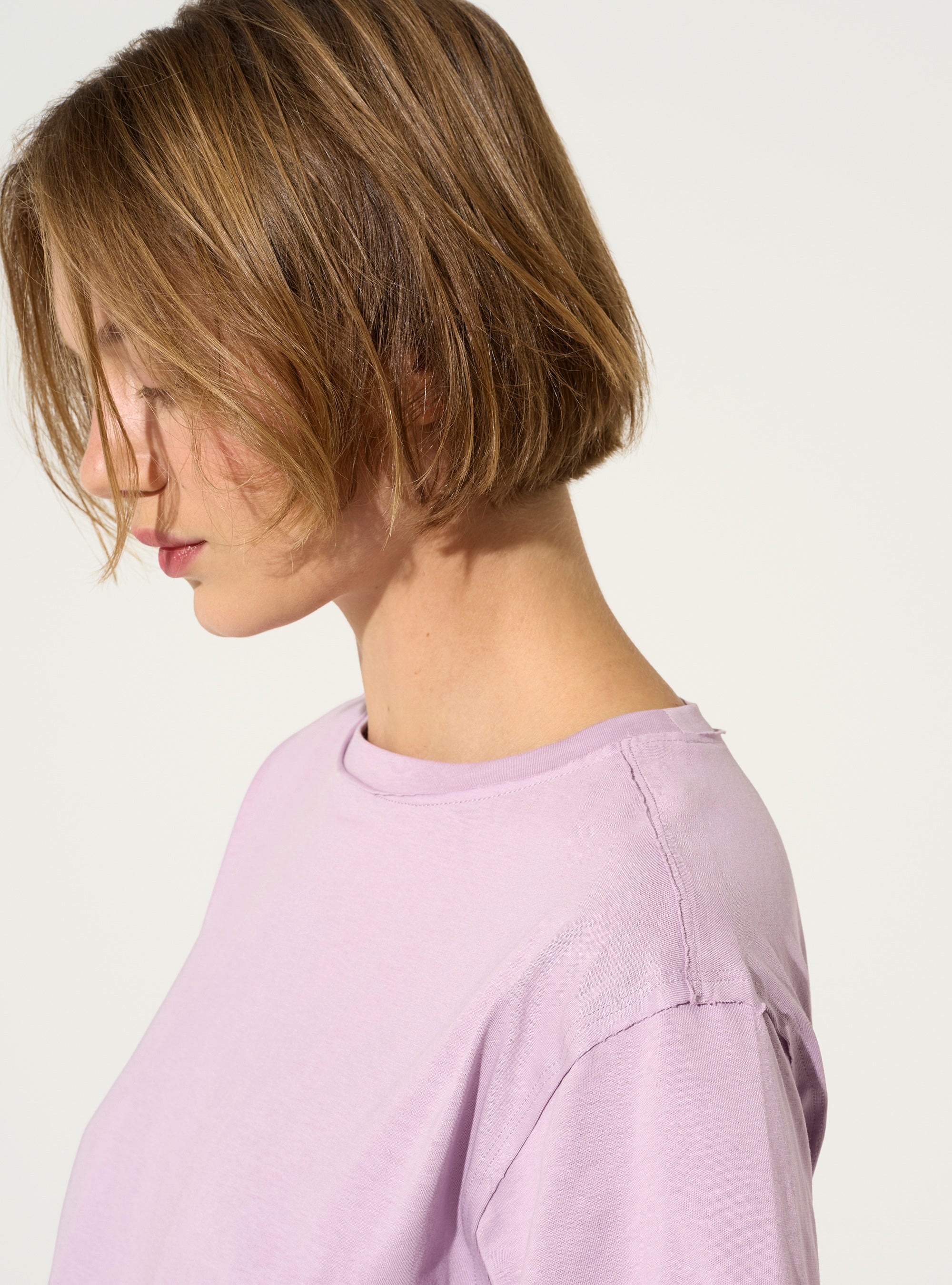 Purple organic cotton T-shirt