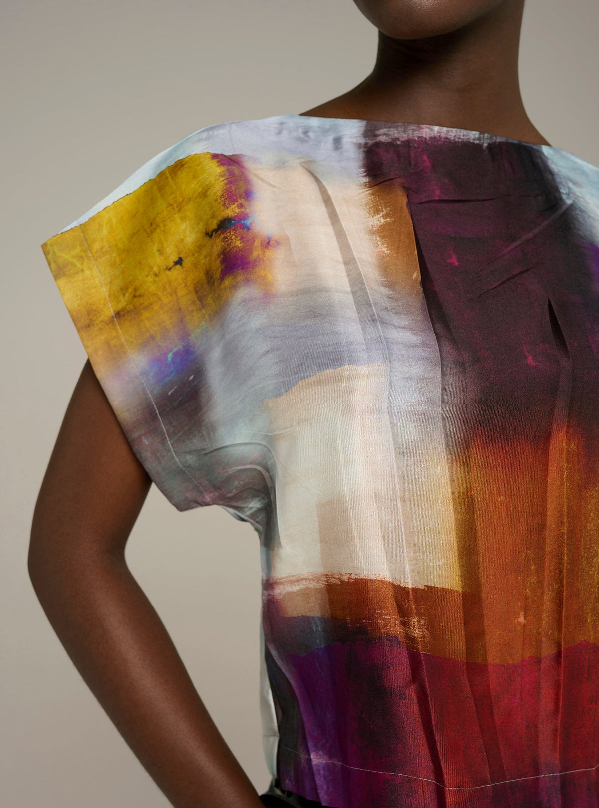 Cotélac Printed straight blouse
