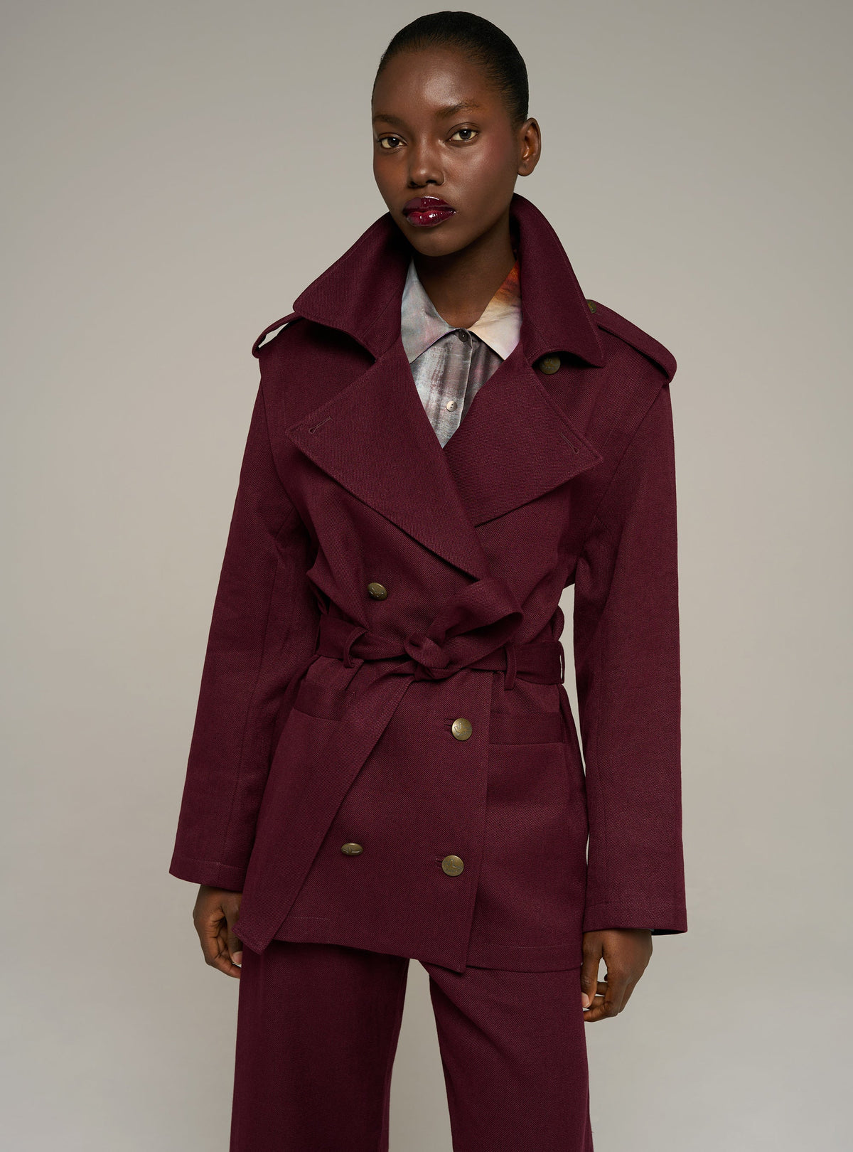 Cotélac Long-sleeve safari jacket