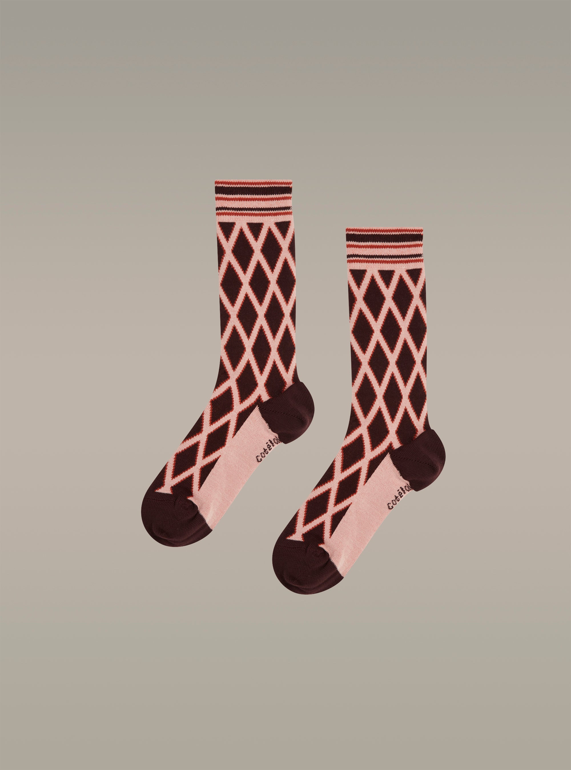 Red plaid socks