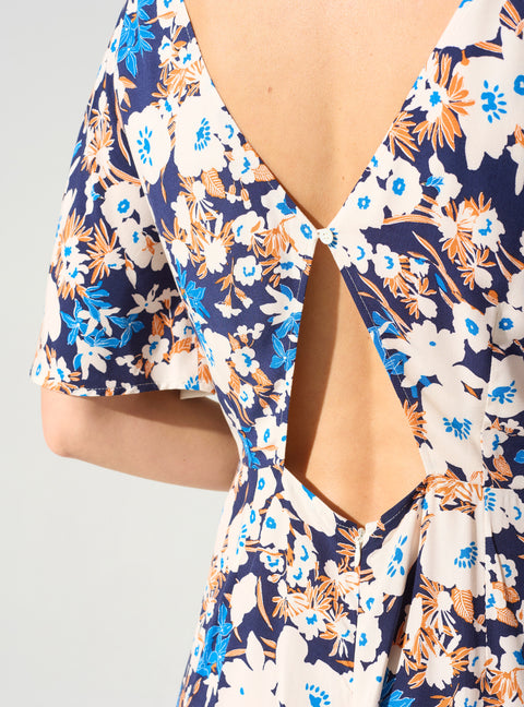 Long printed dress