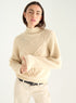 Italian wool cable-knit sweater