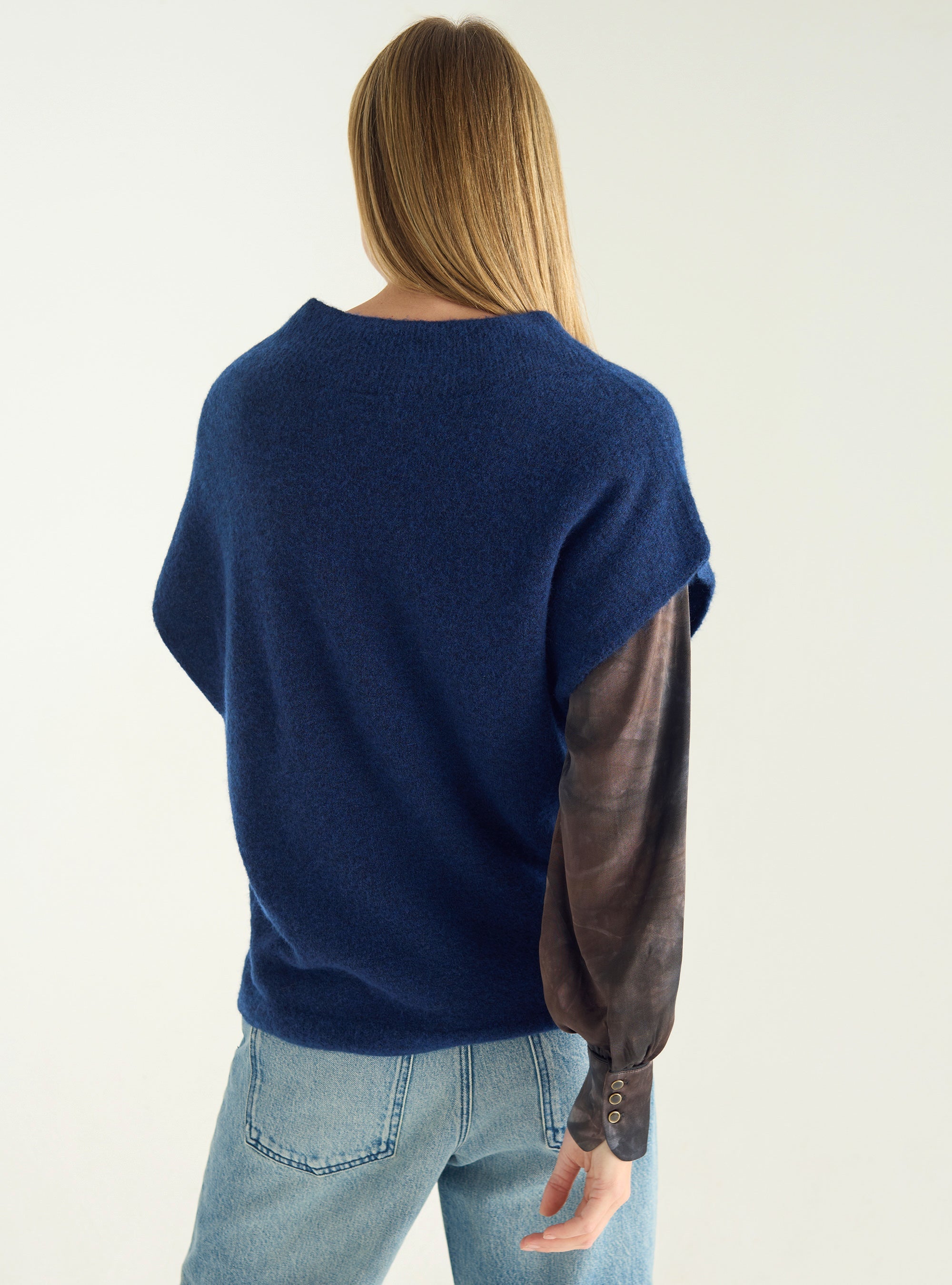 Oversized sleeveless sweater