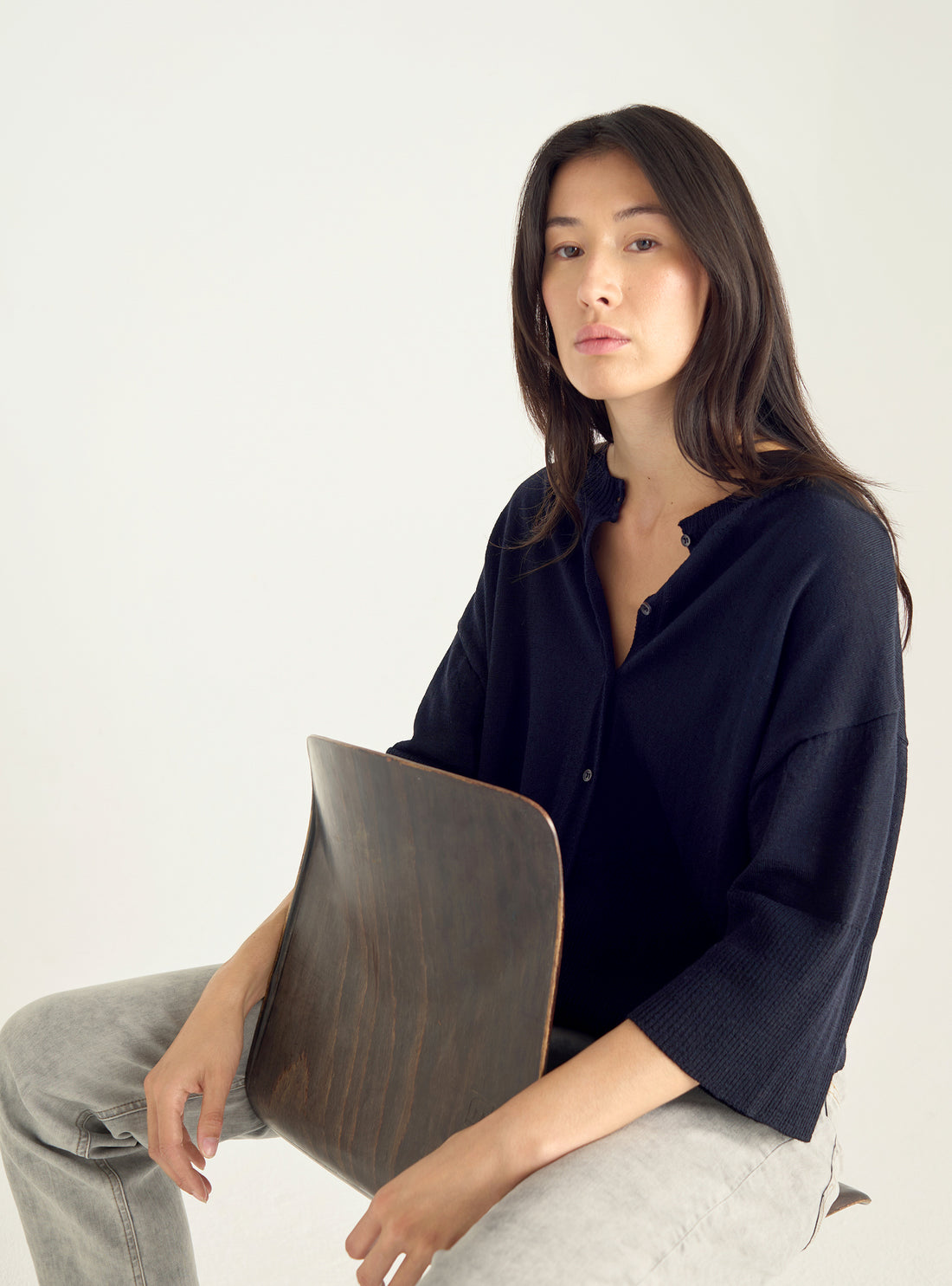 Short-sleeved cardigan T-shirt