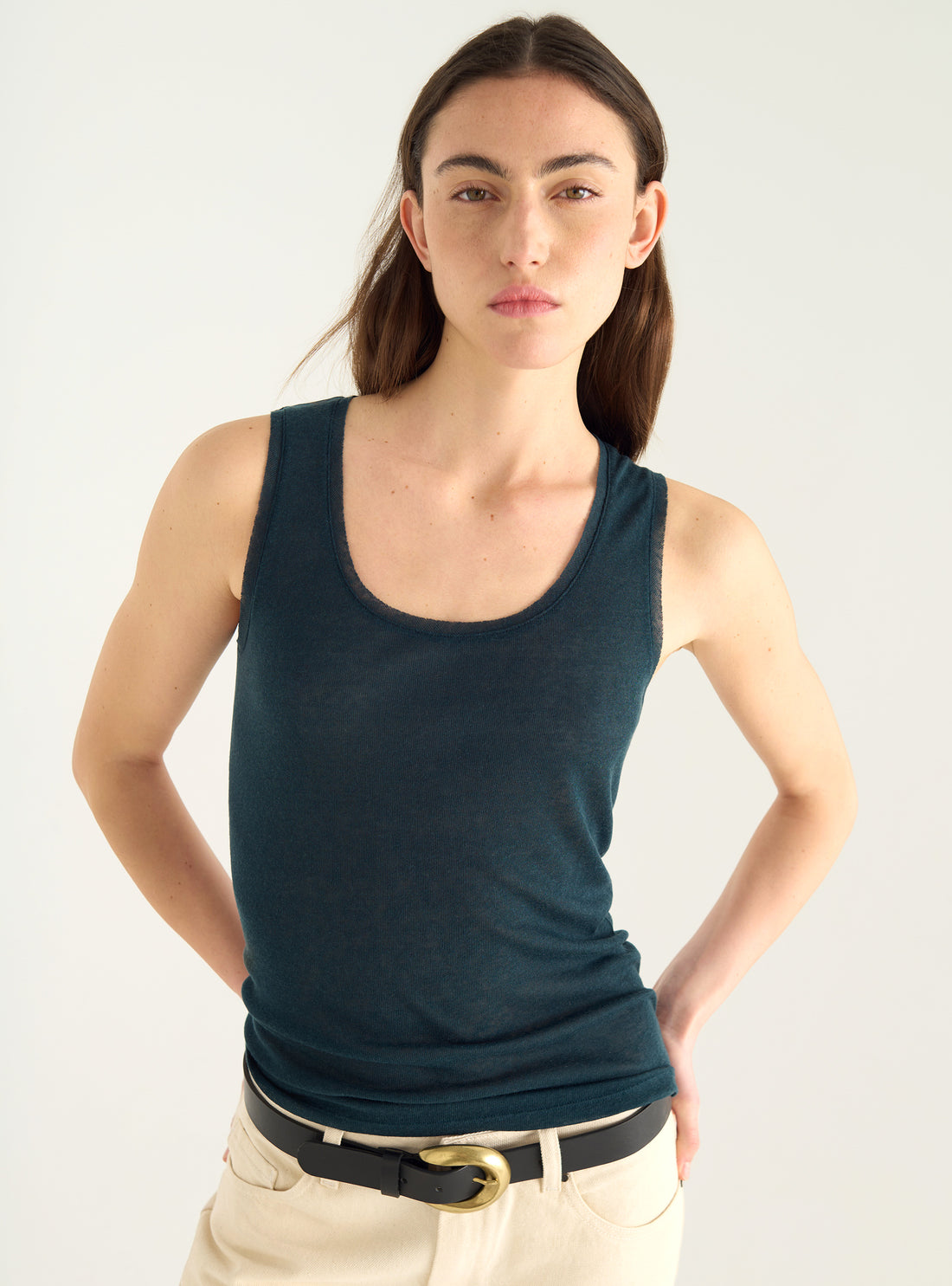 Lyocell jersey tank top
