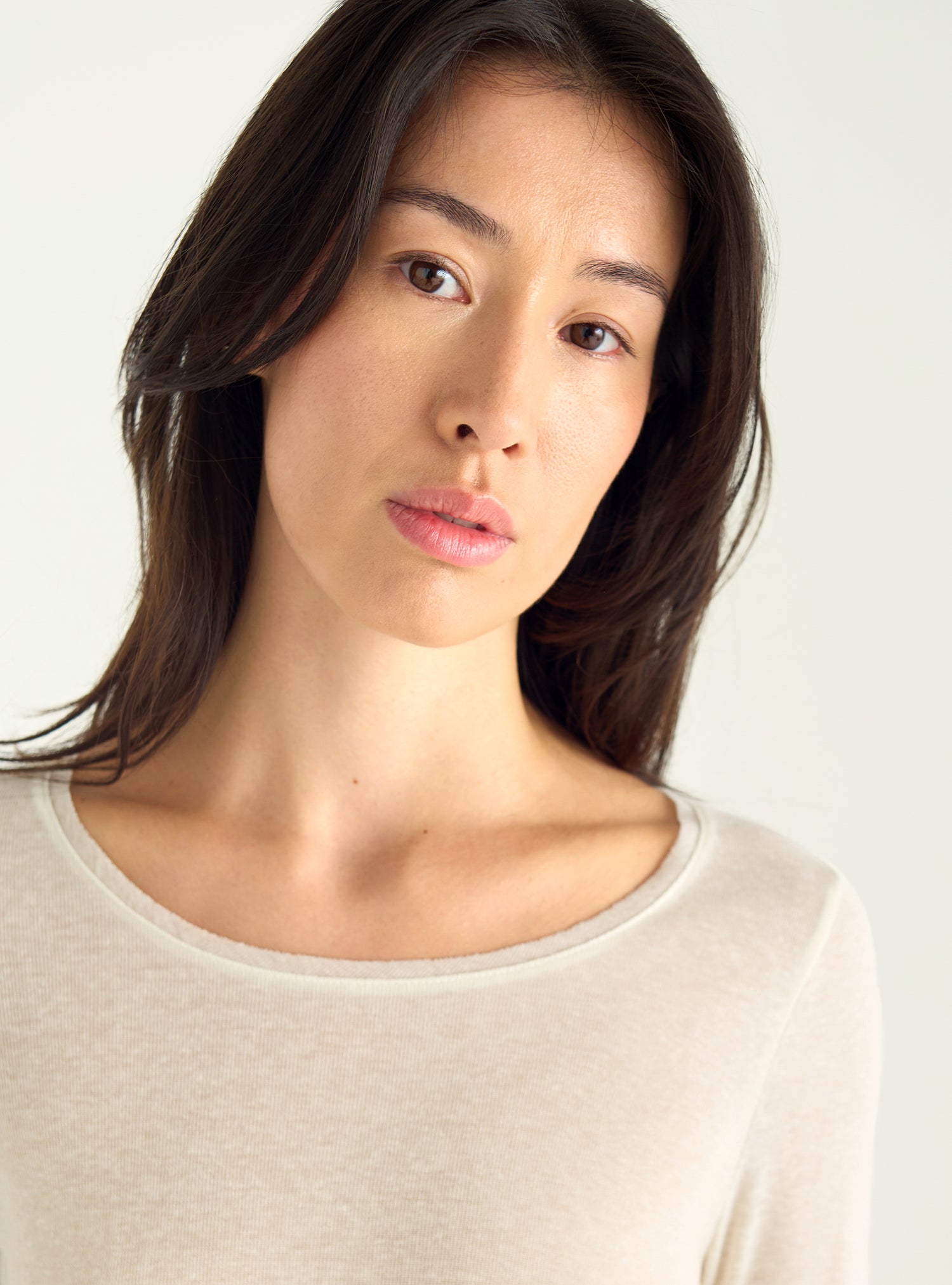 Long-sleeved Lyocell jersey T-shirt