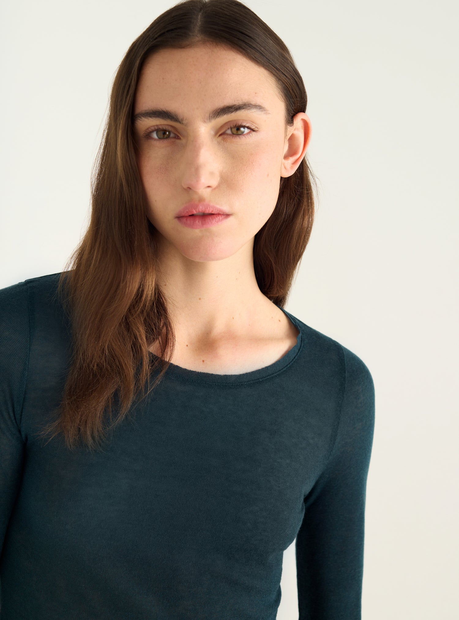 Long-sleeved Lyocell jersey T-shirt