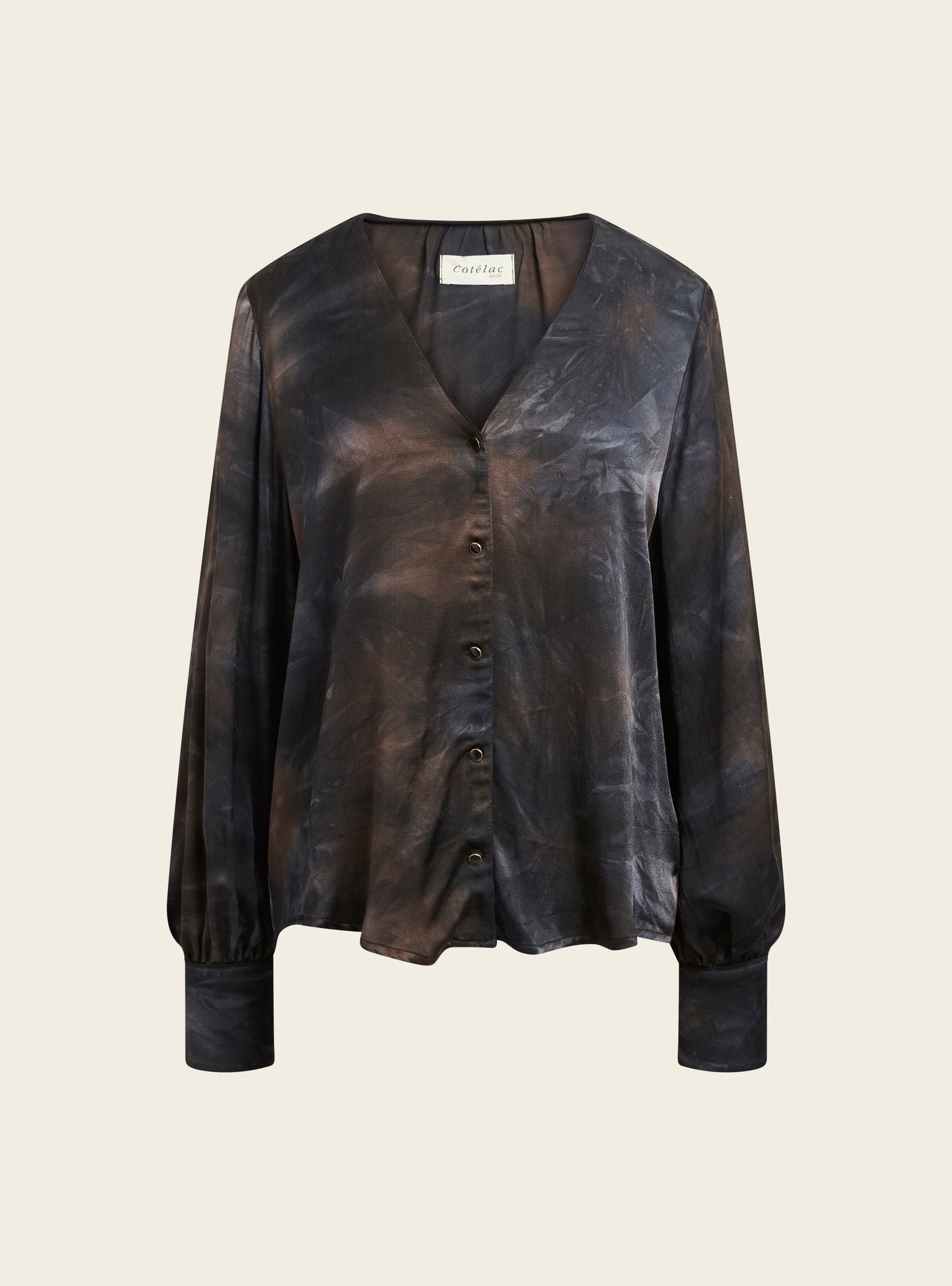 Printed flowing blouse