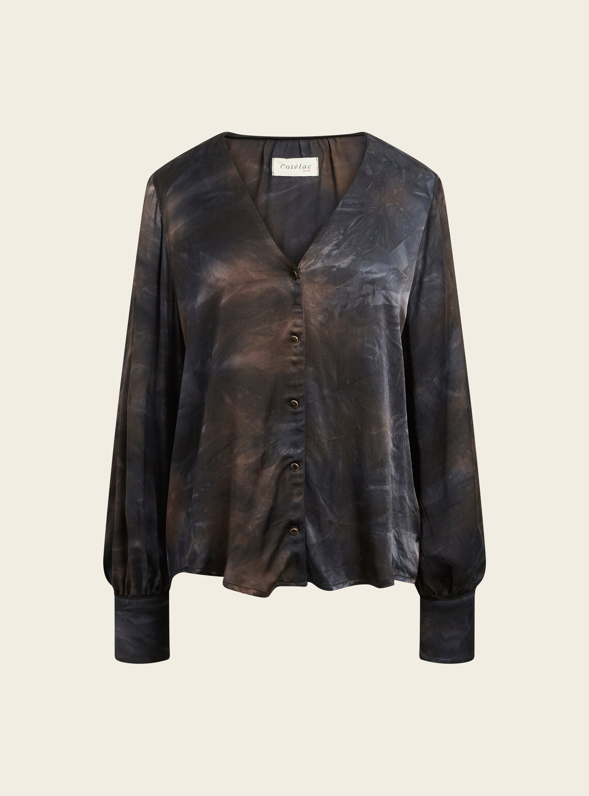 Printed flowing blouse