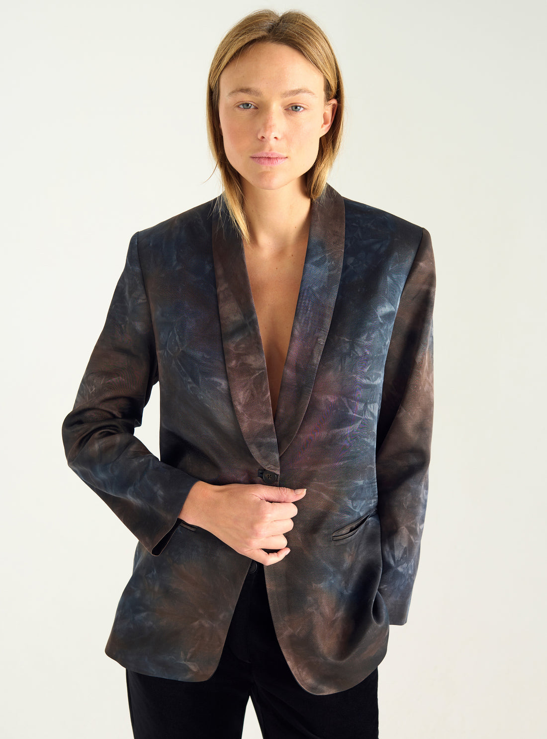 Printed flowing jacket