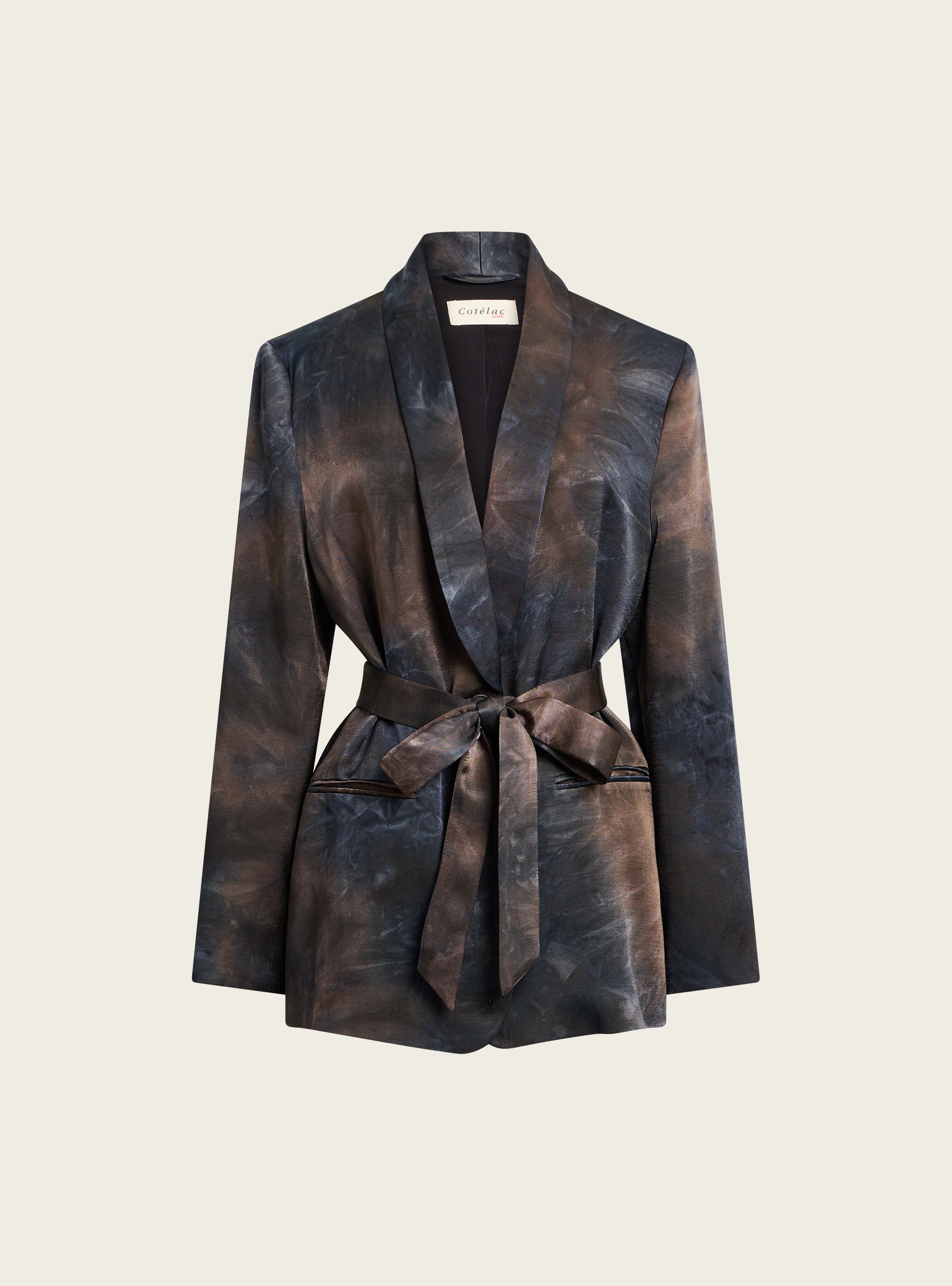 Printed flowing jacket