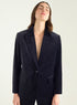 Straight velvet blazer