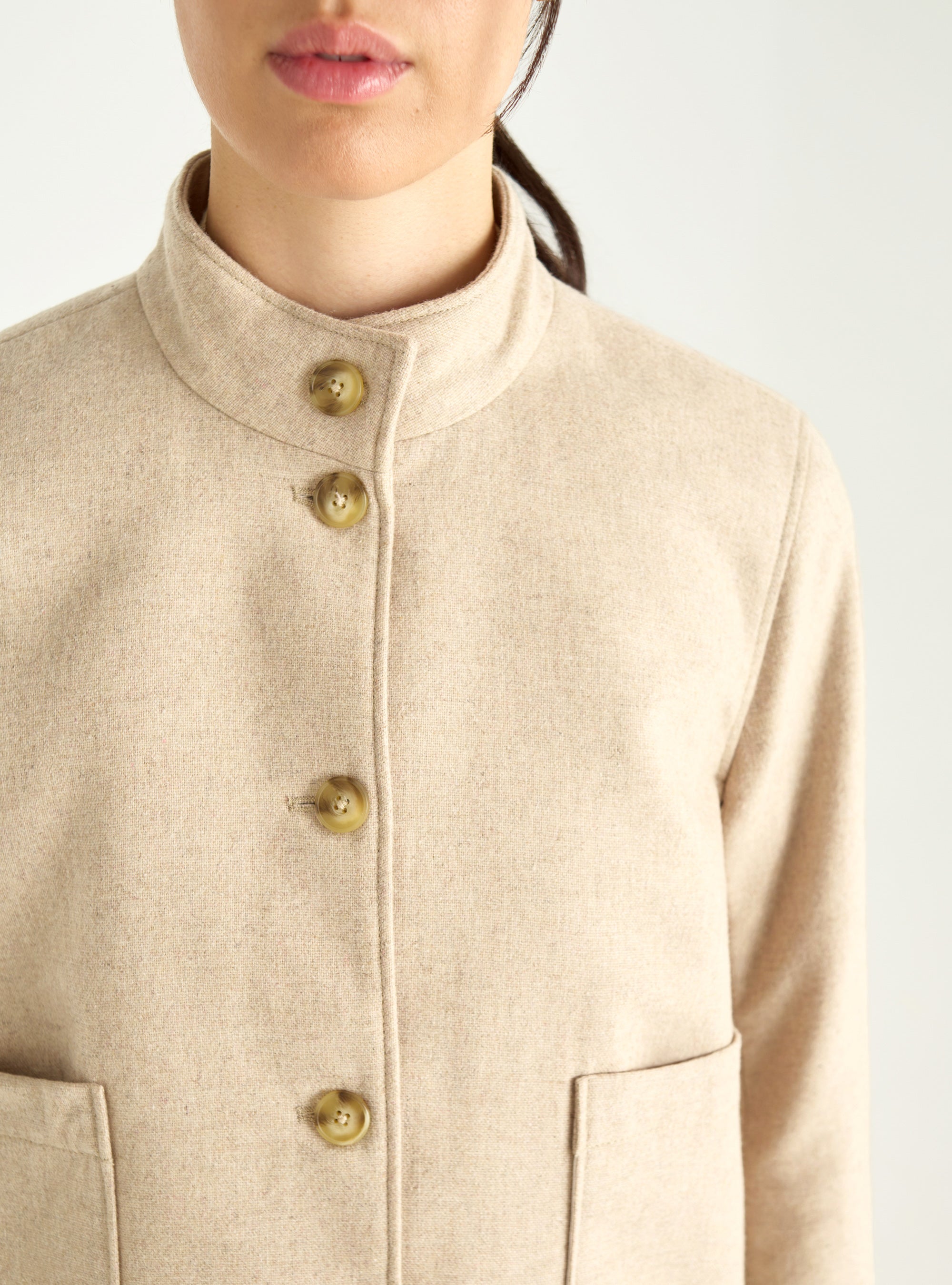 Short jacket in woollen cloth