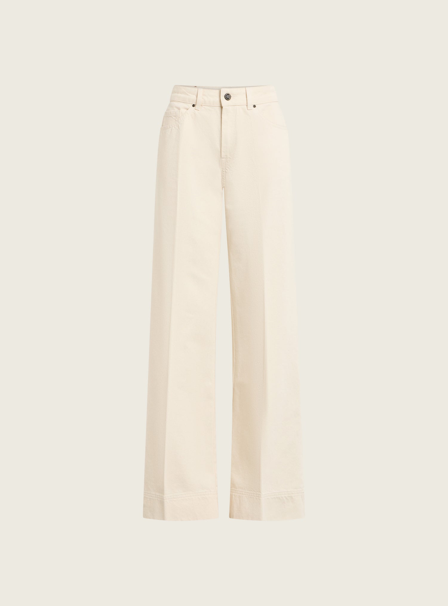 High-waisted flare jeans