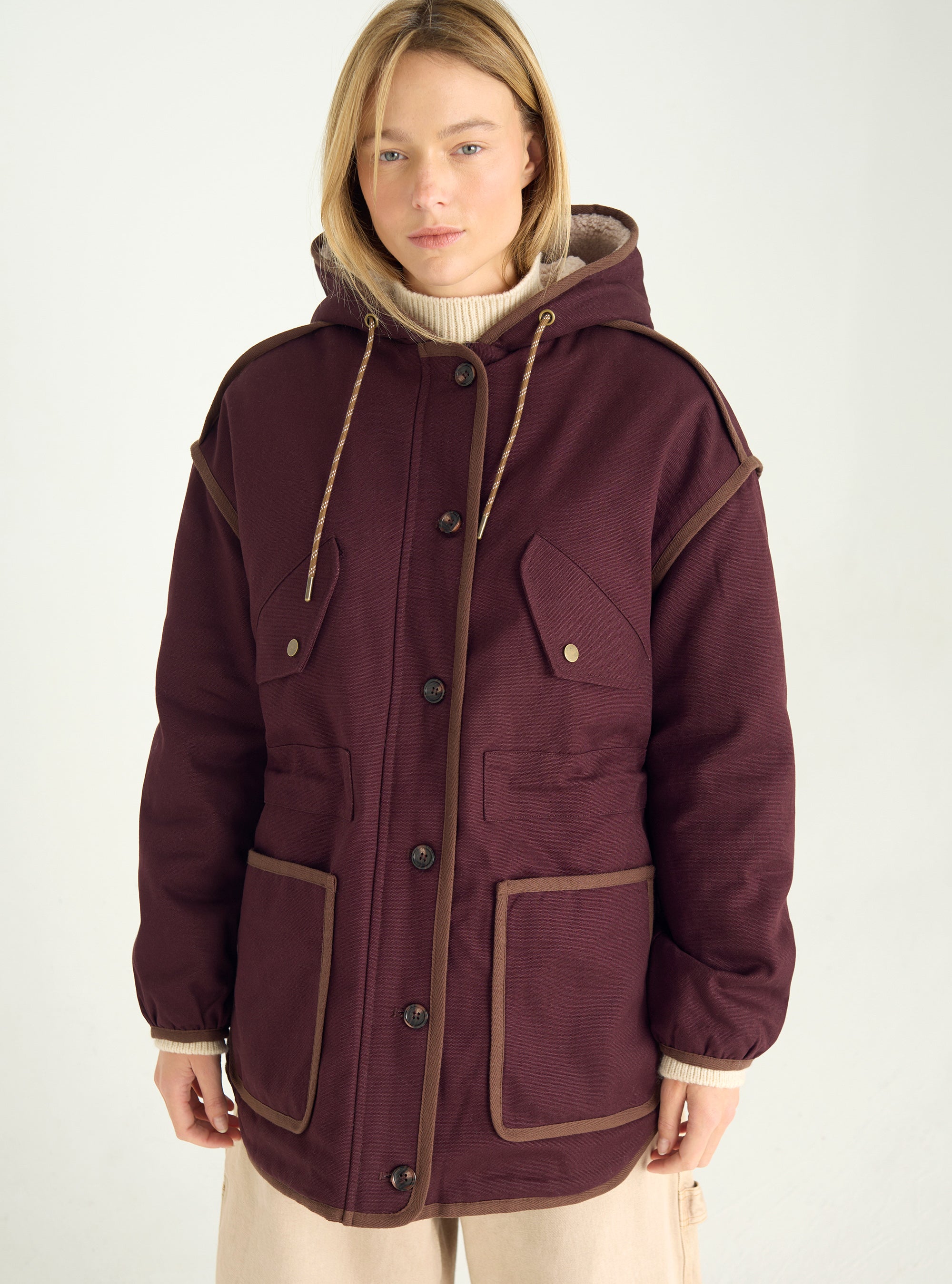 Cotton canvas parka
