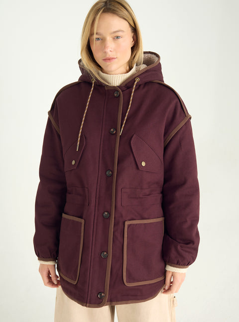 Cotton canvas parka