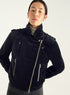 Biker jacket in velvet