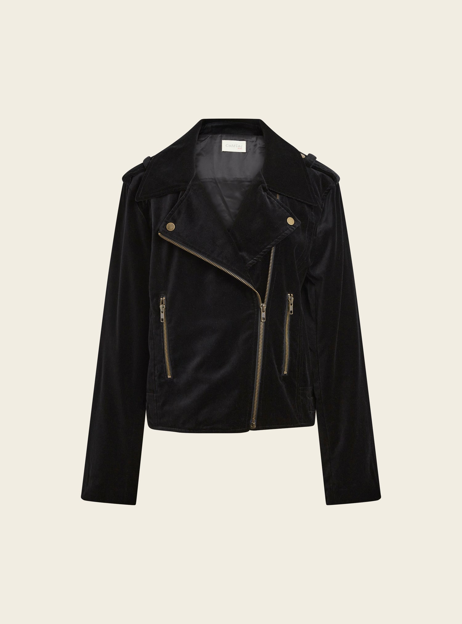 Biker jacket in velvet