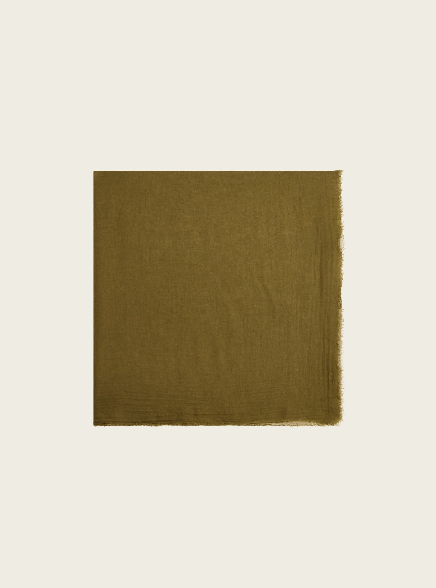 Square scarf in lyocell and wool