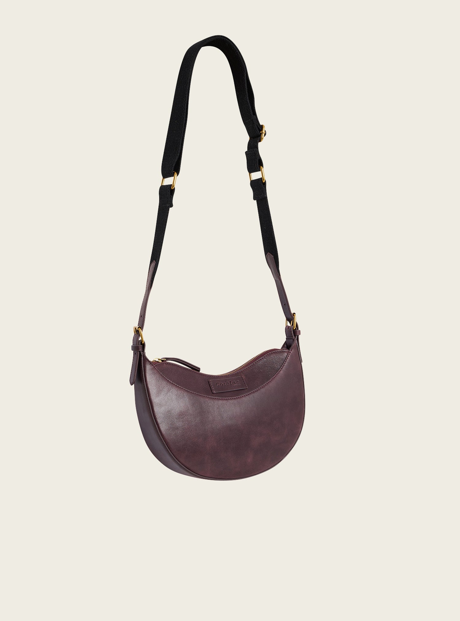 Mini patinated leather bag