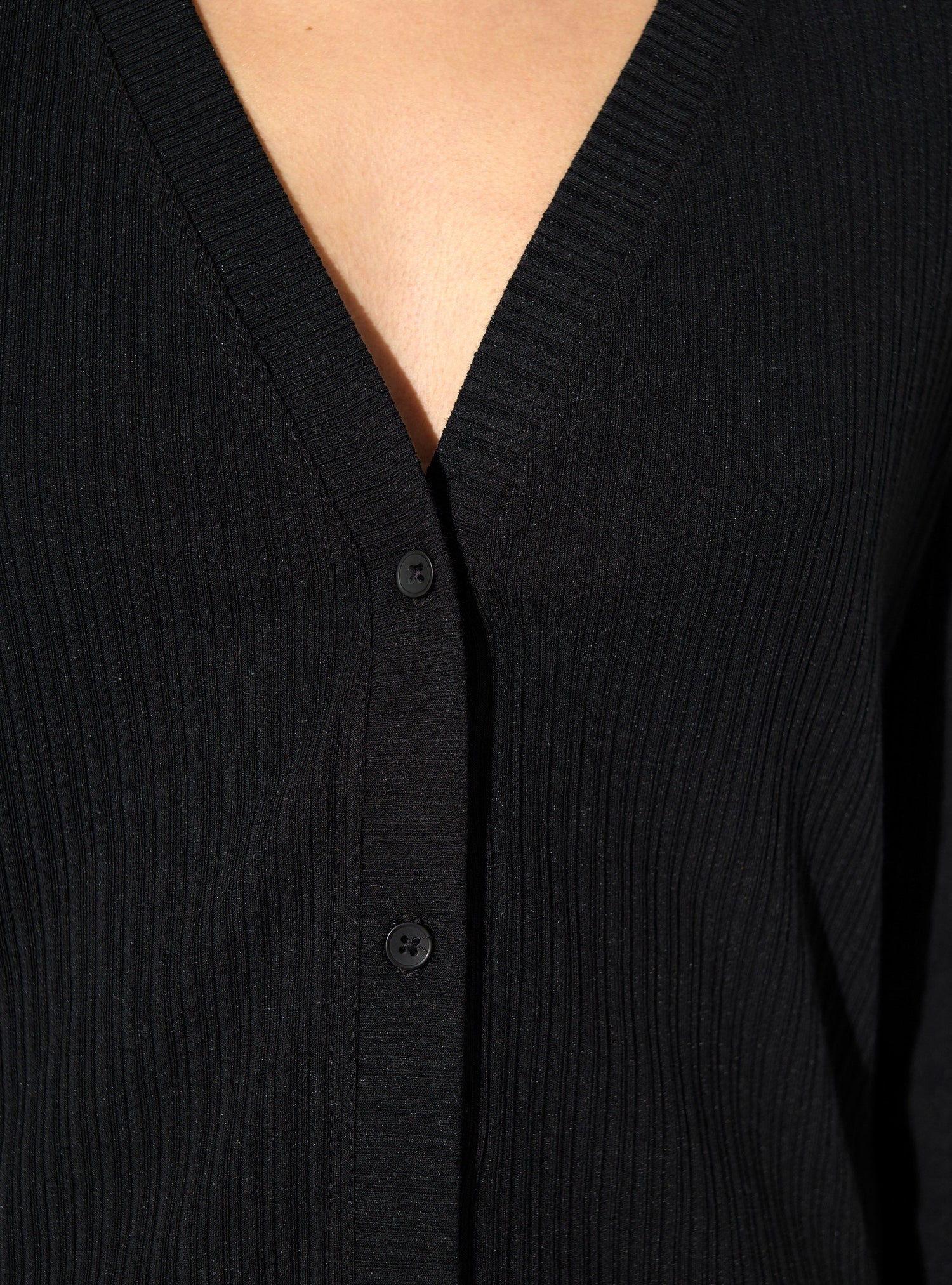 Black cotton cardigan