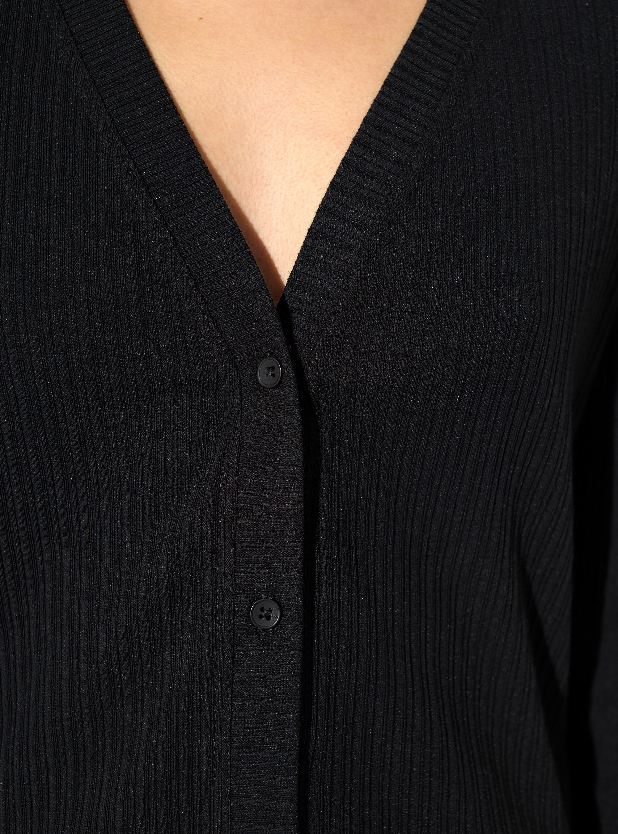 Black cotton cardigan