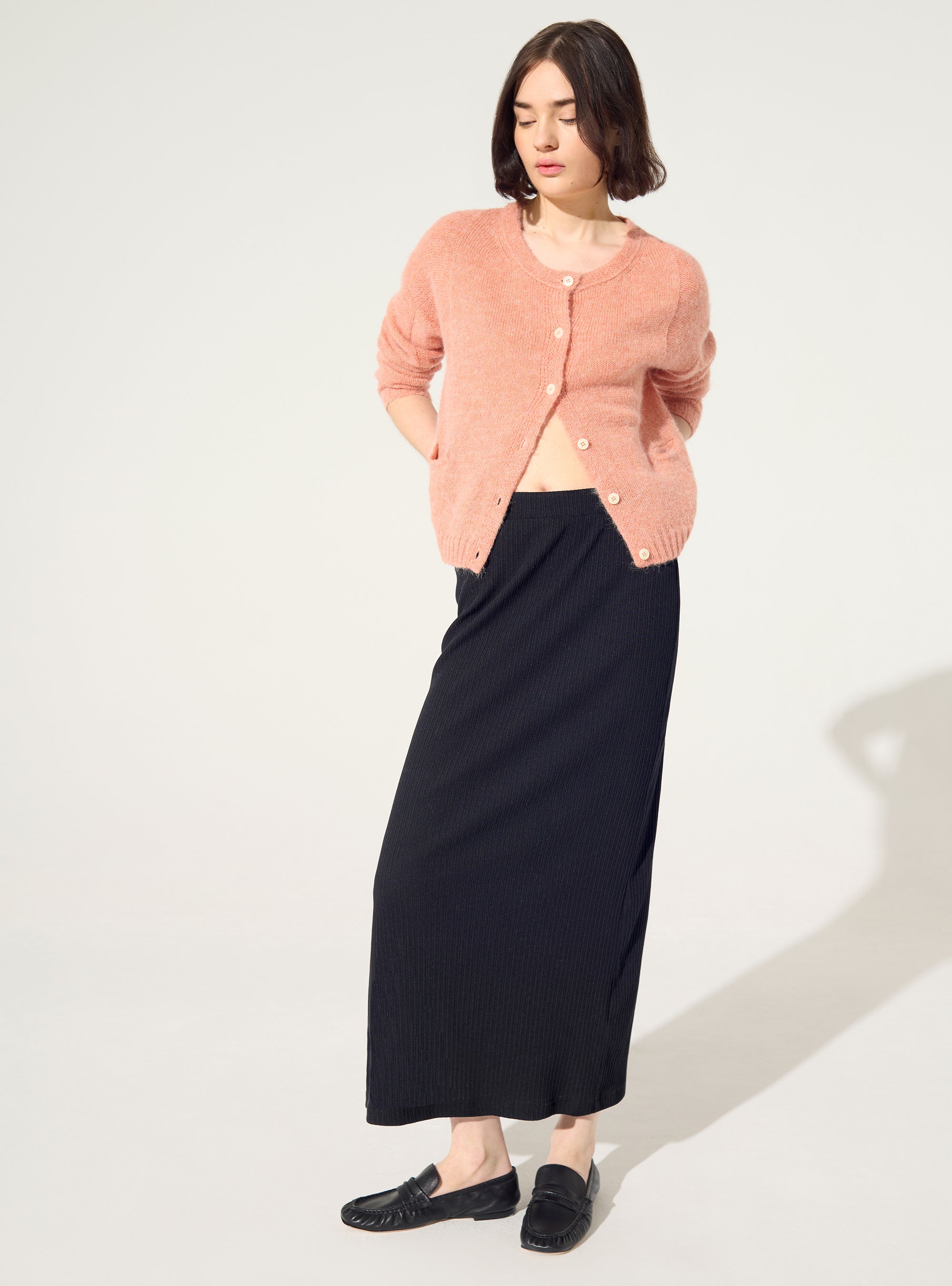 BLOCK JQ TRICOT SKIRT ブラック　Lサイズ Black cotton skirt – COTELAC | Official Store