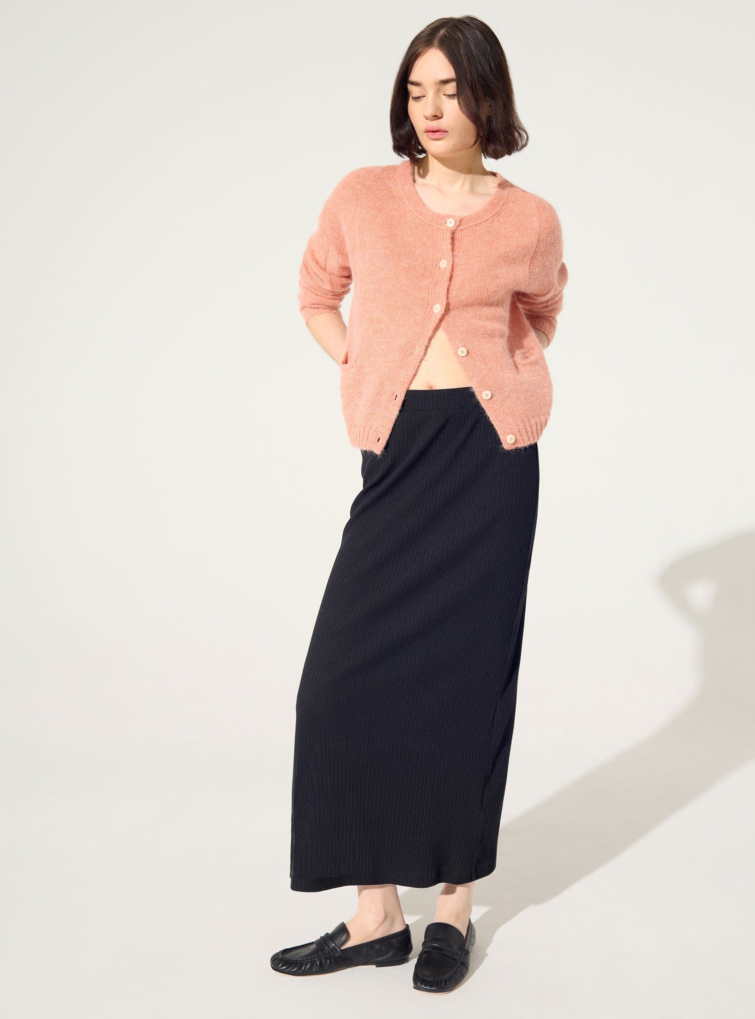 Black cotton skirt