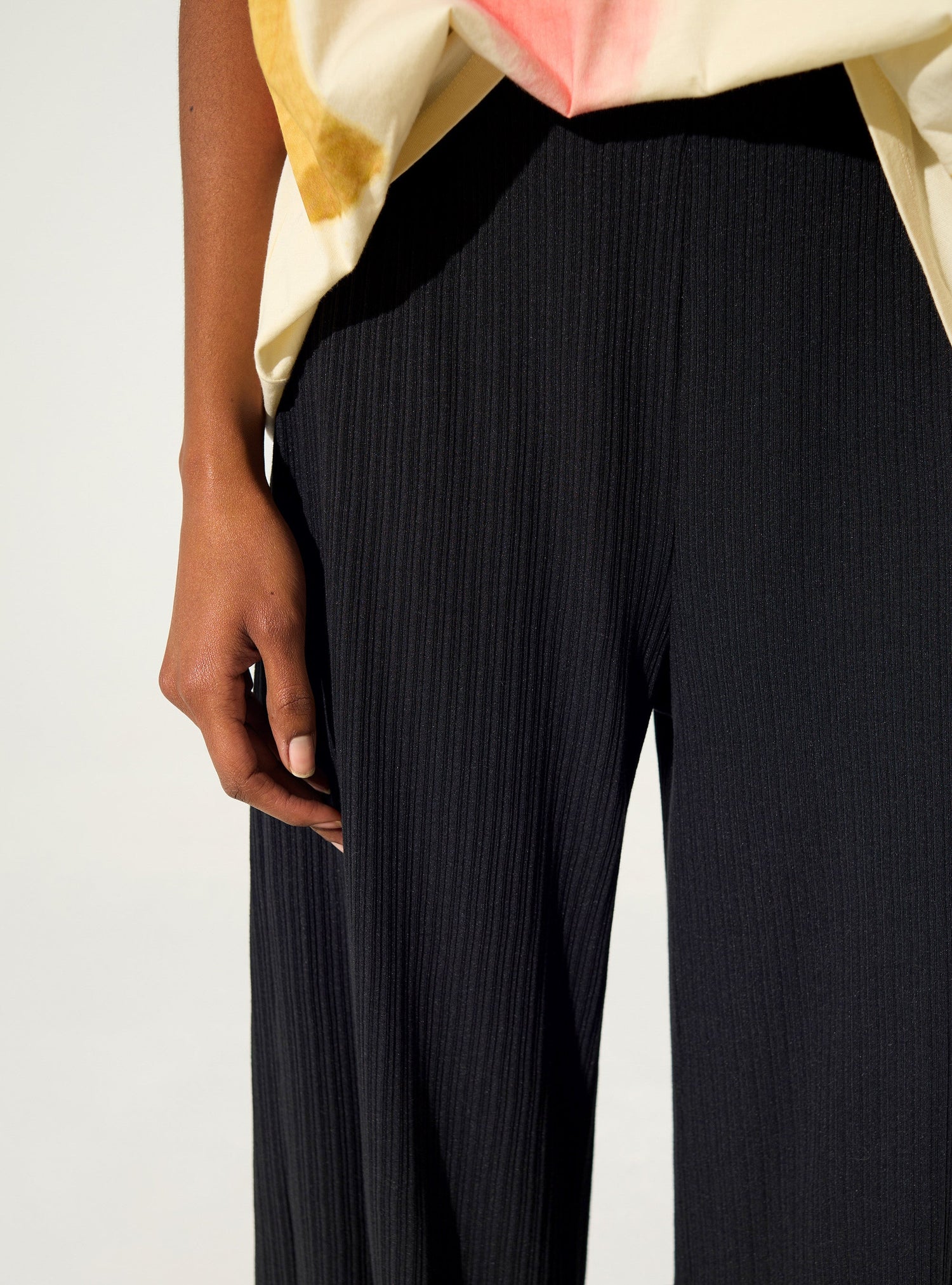 Black cotton trousers