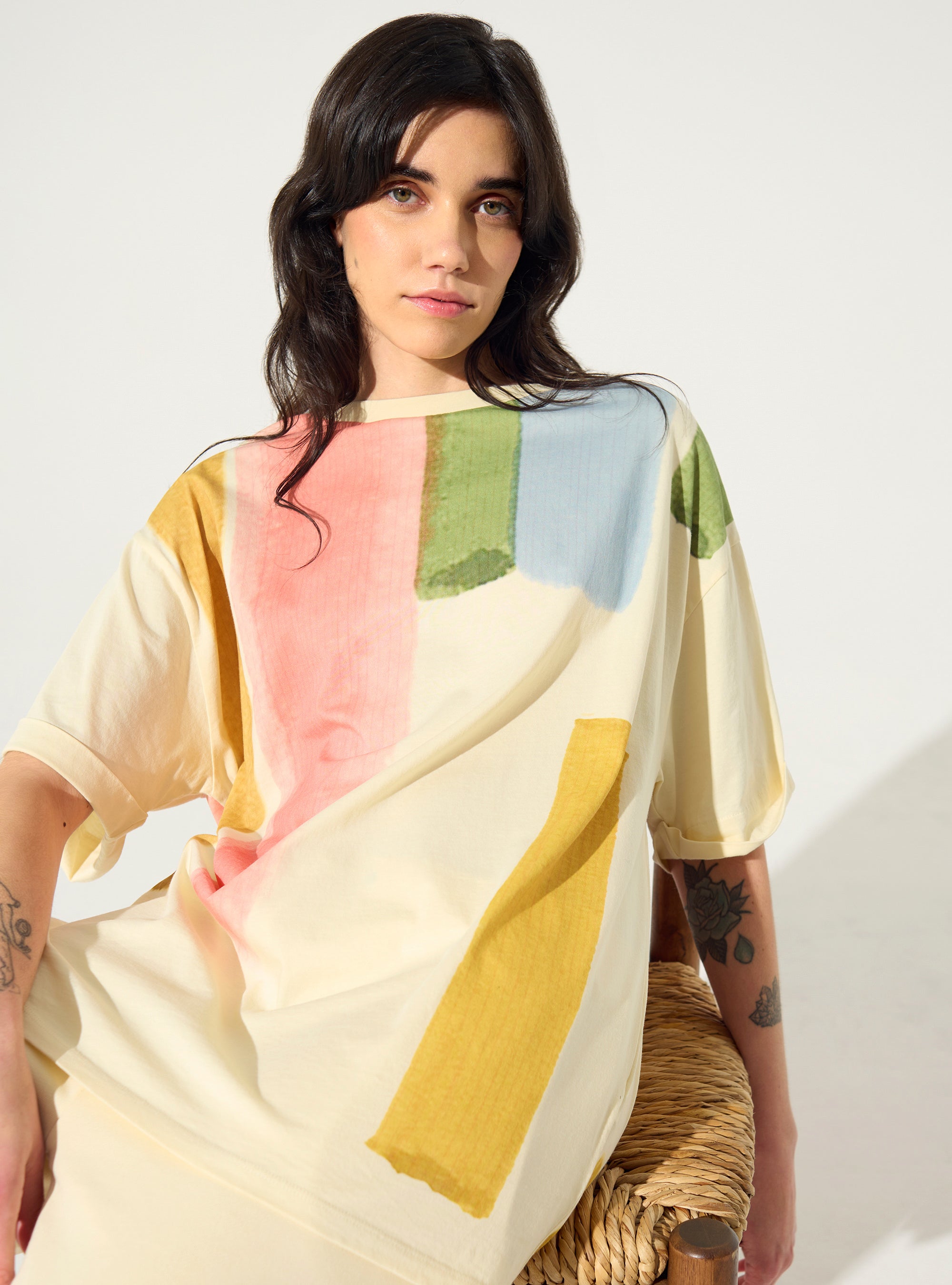 Organic cotton home printed T-shirt