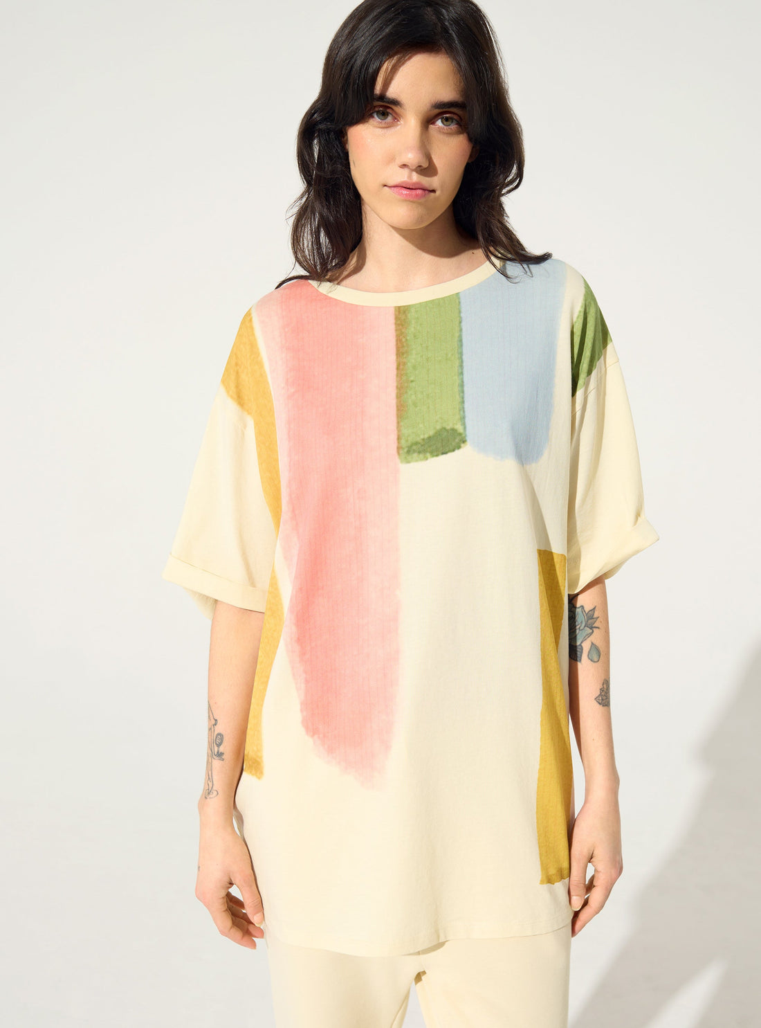 Organic cotton home printed T-shirt