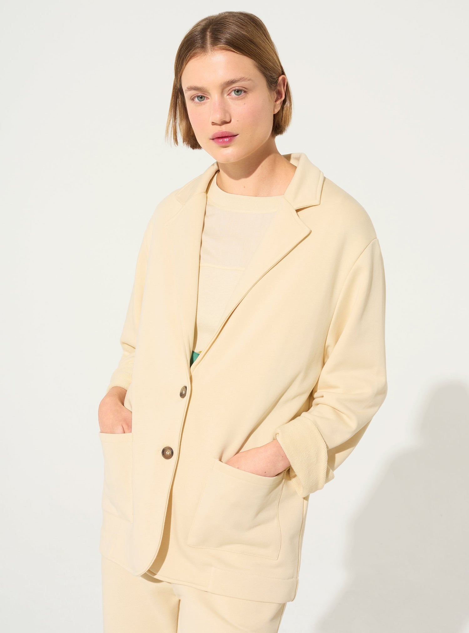 White organic cotton jacket