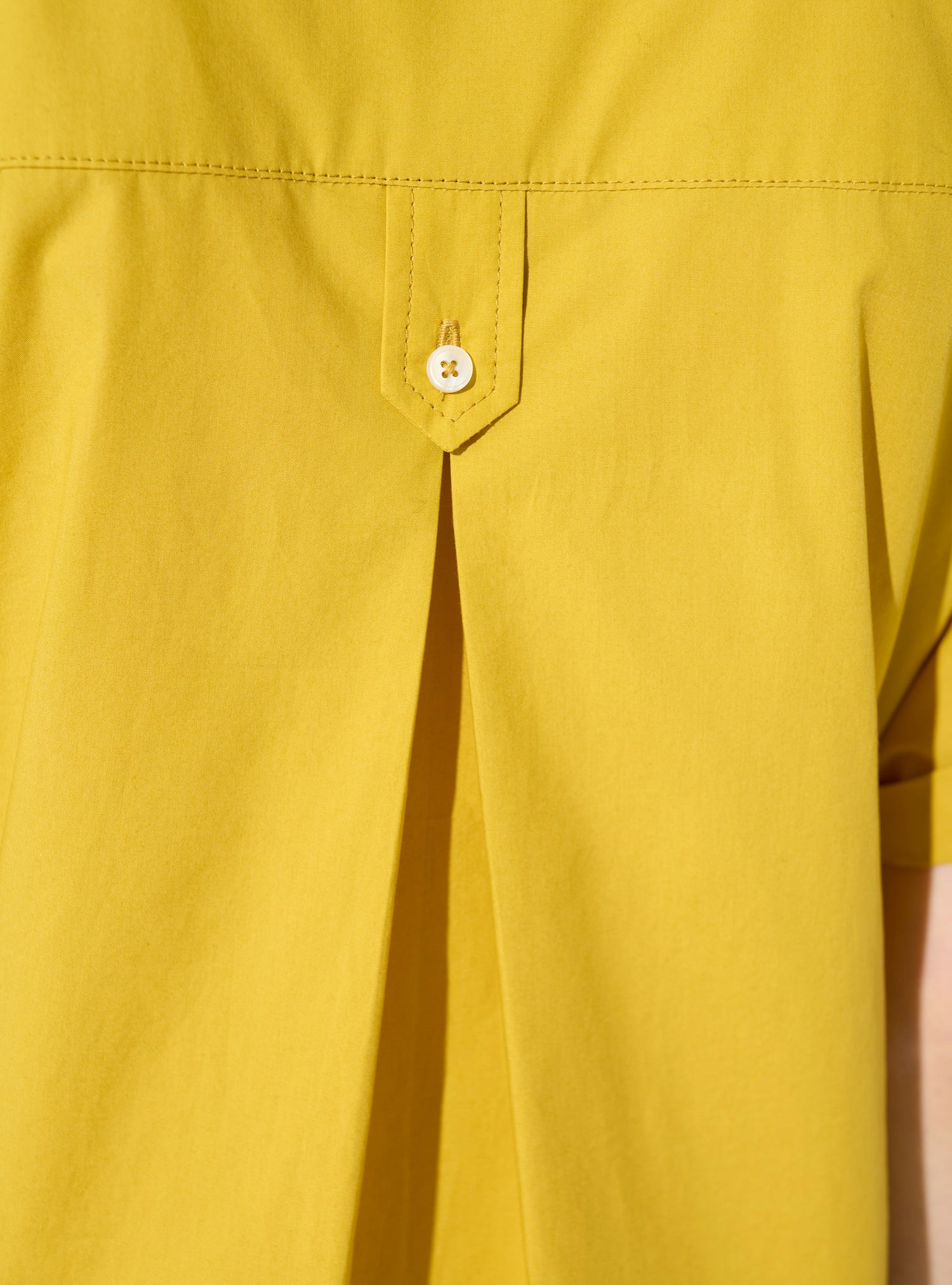 Yellow organic cotton oversized dress