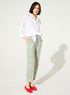 Printed cotton trousers