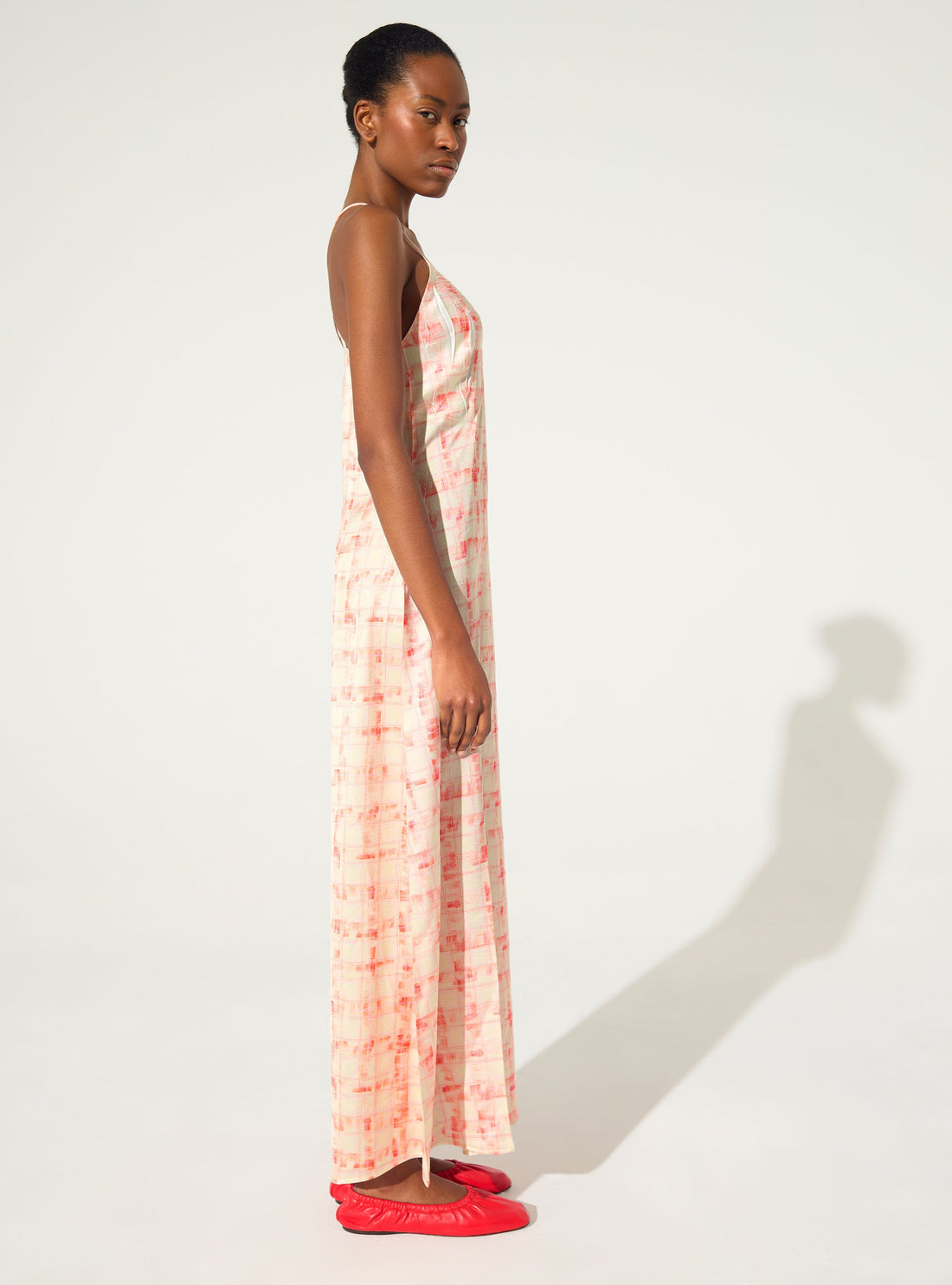 Orange printed maxi dress - 2