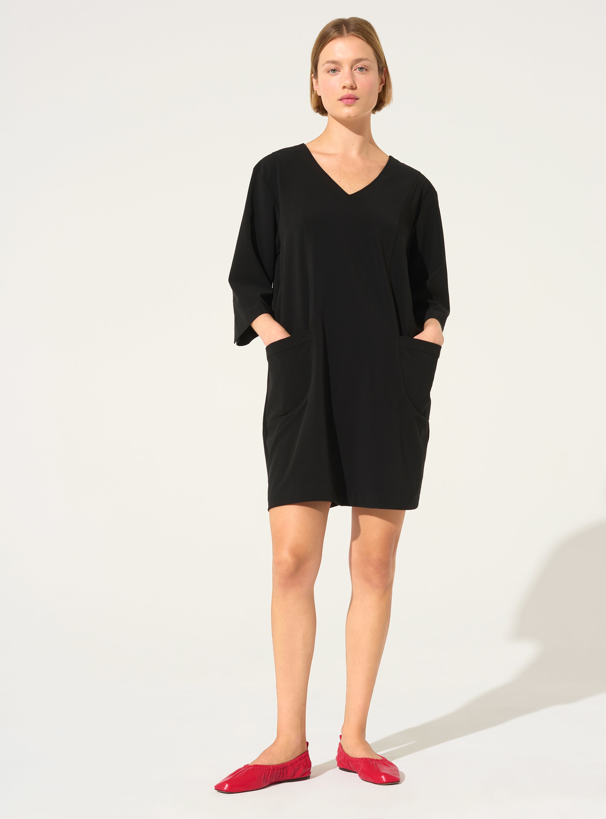 Loose black dress