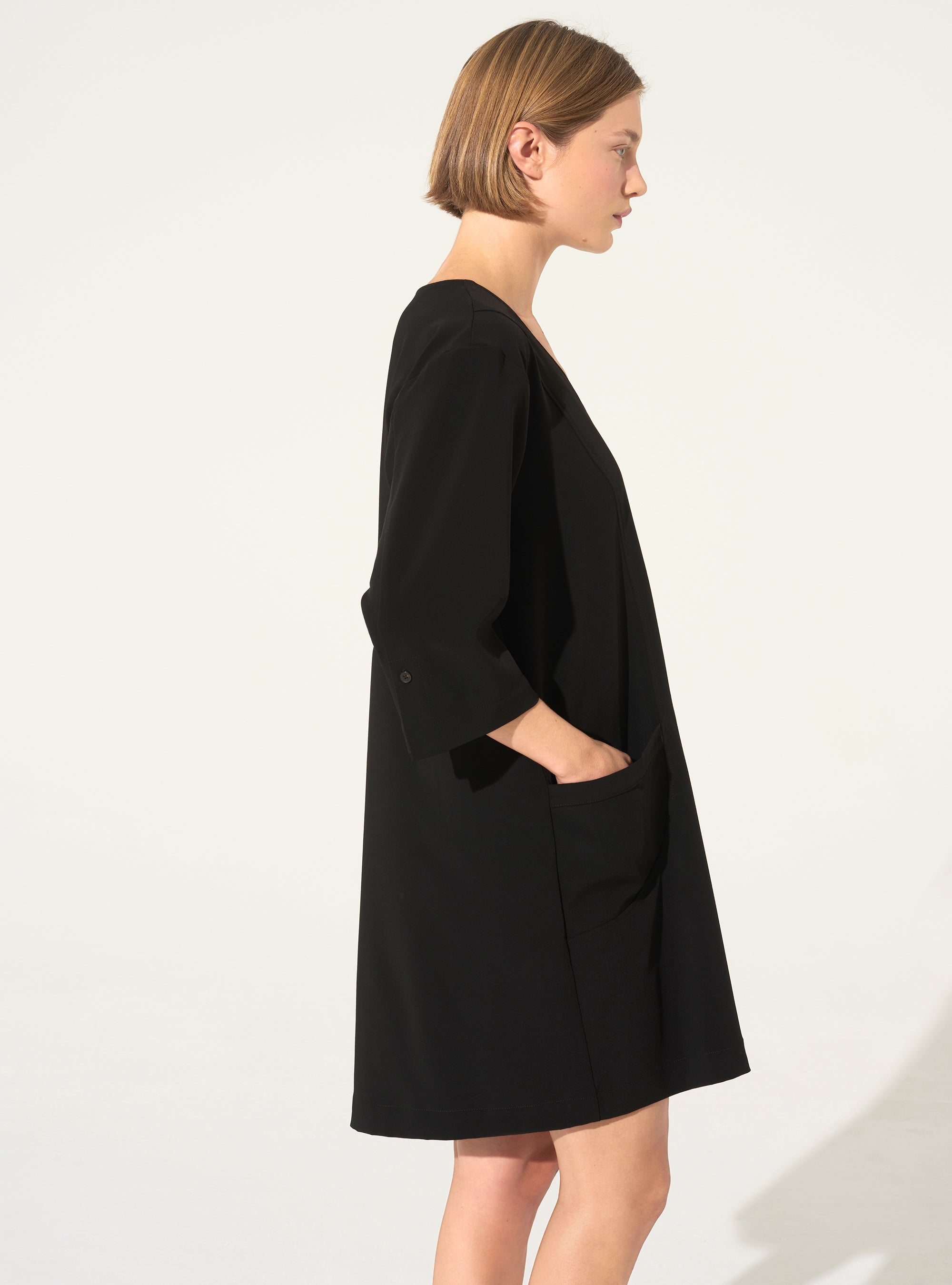 Loose black dress
