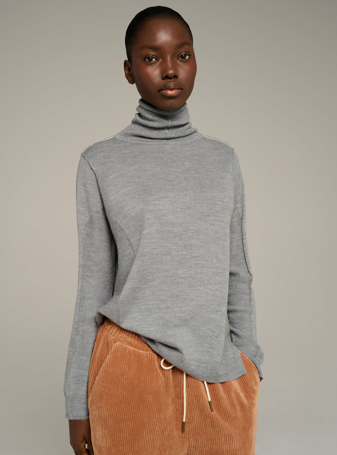 Cotélac Fine-knit wool turtleneck sweater